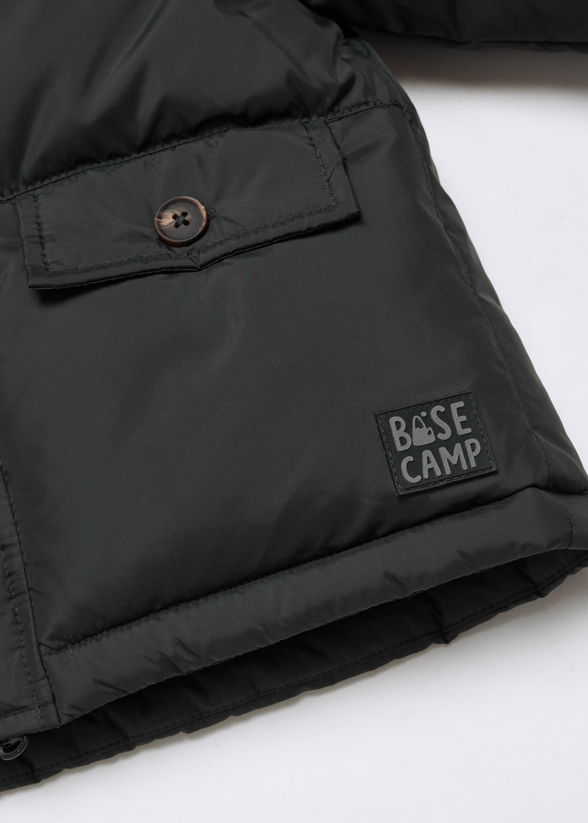 Puffer coat with fur-effect hood - Details of the article 8