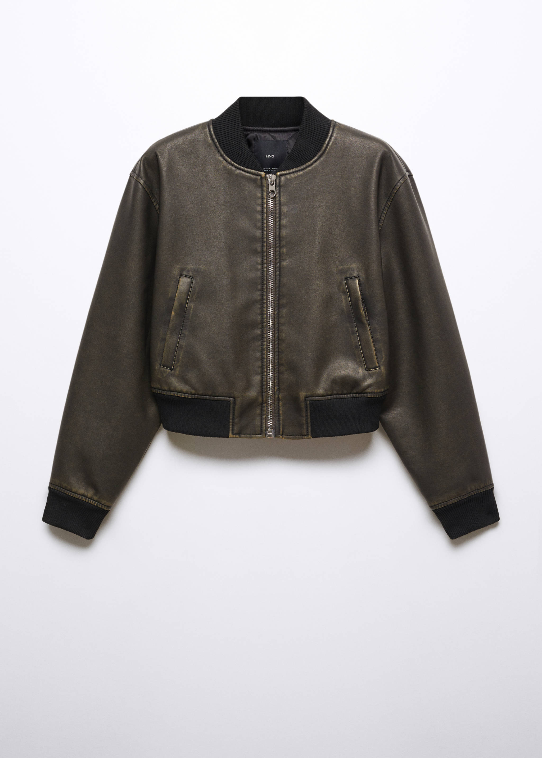 Worn-effect bomber jacket - Article without model