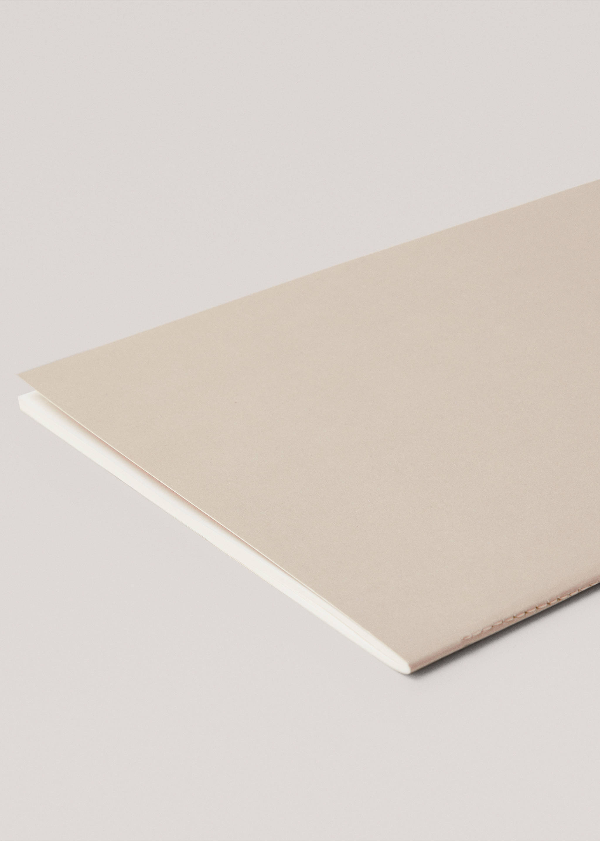 Blok s proužky 28,5 x 21 cm - Detail zboží 1, Béžová. Ref: 57015149-00.