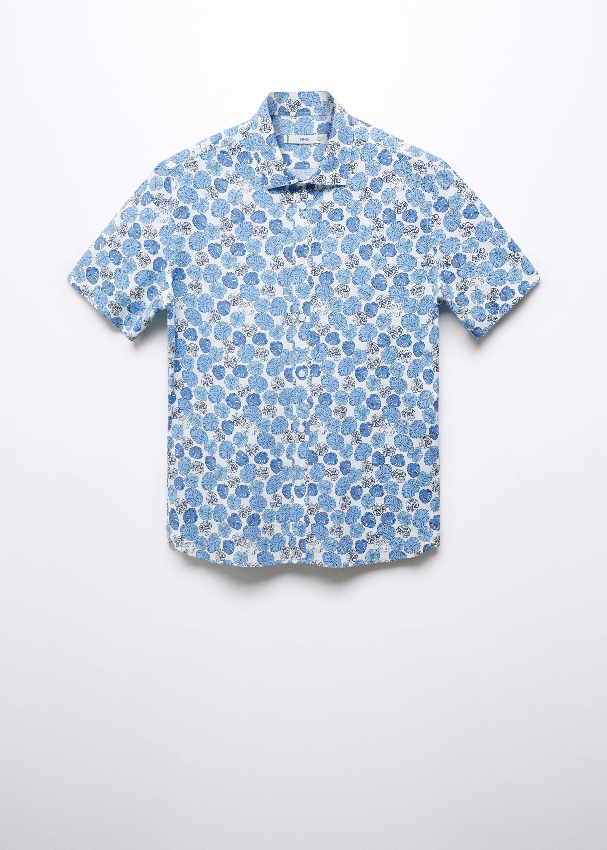 Printed cotton linen shirt - Article without model