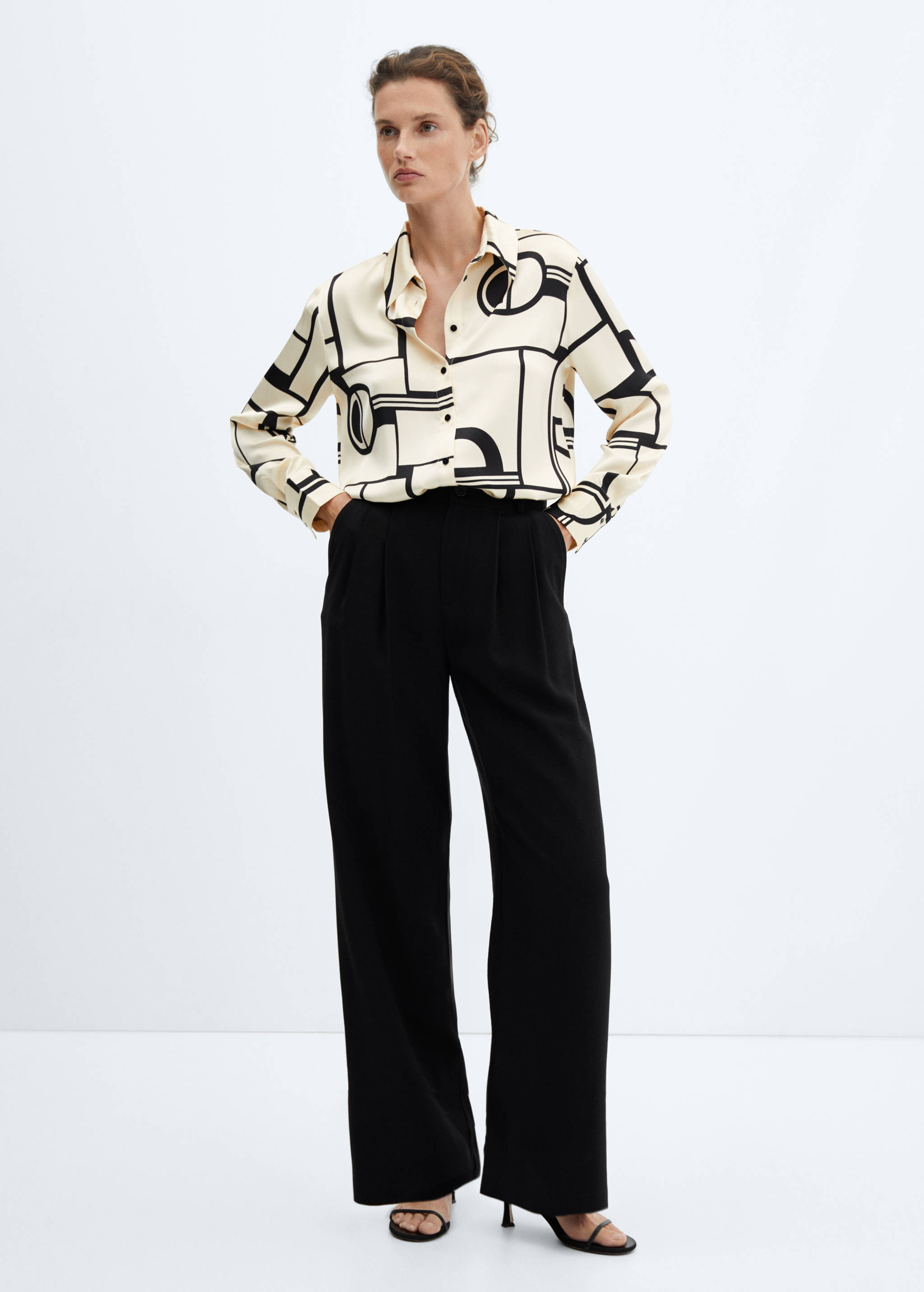 Camisa estampat geomètric - Pla general