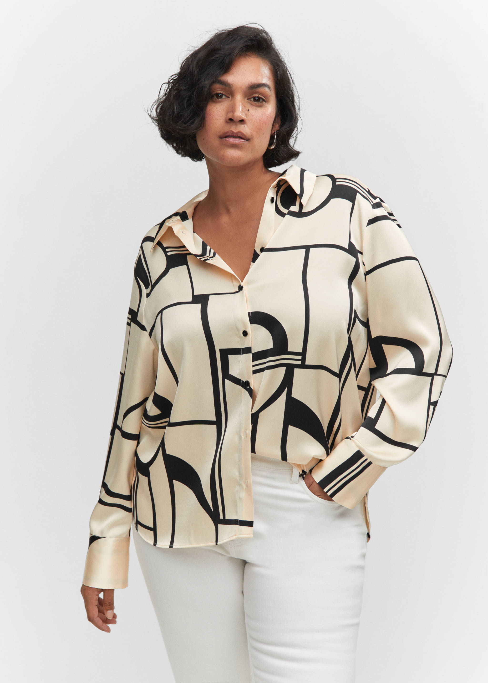 Camisa estampat geomètric - Detall de l'article 5