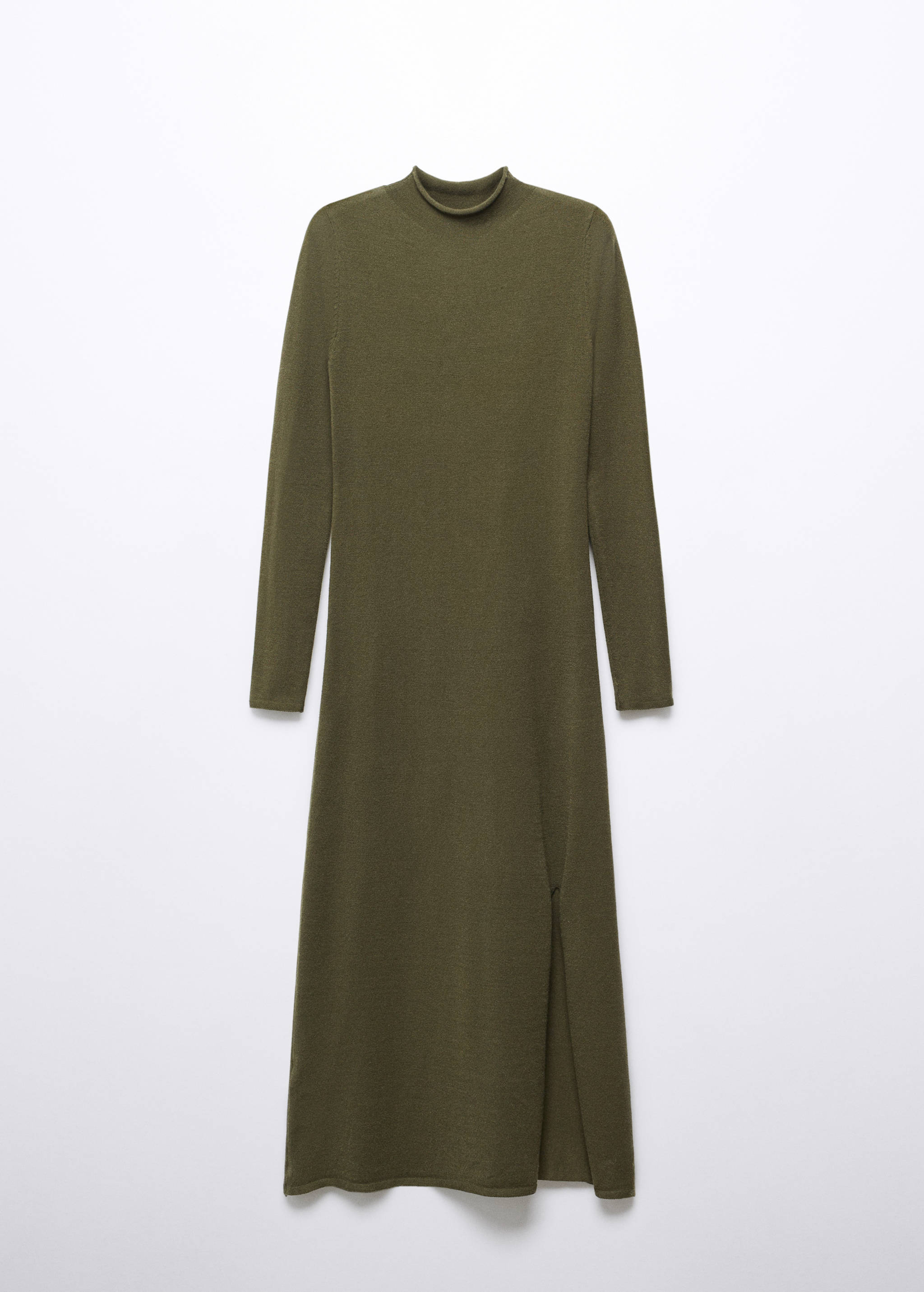 Knitted dress with side slit - Article without model