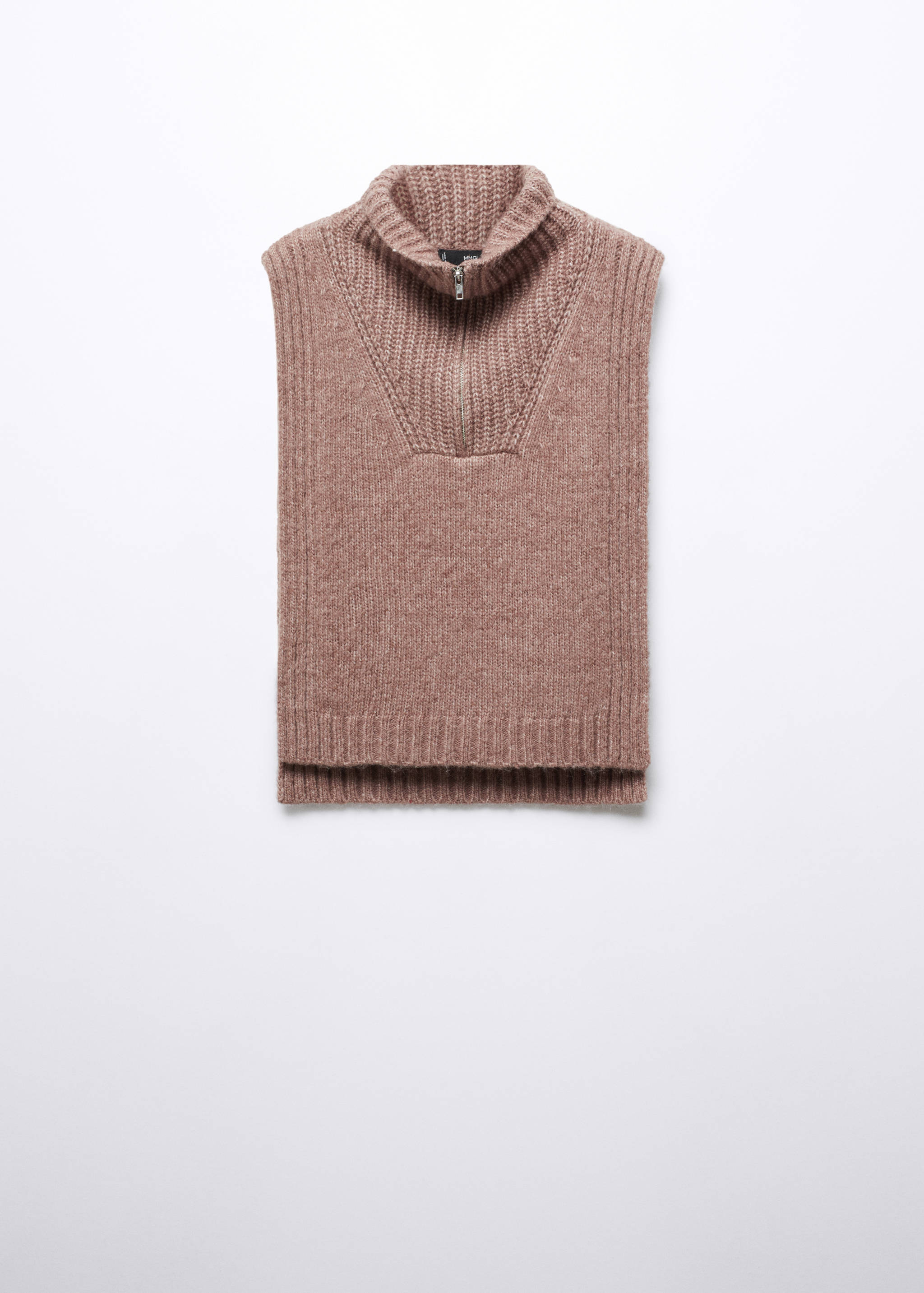 Vesta s průstřihy a výstřihem na zip - Zboží bez modelu