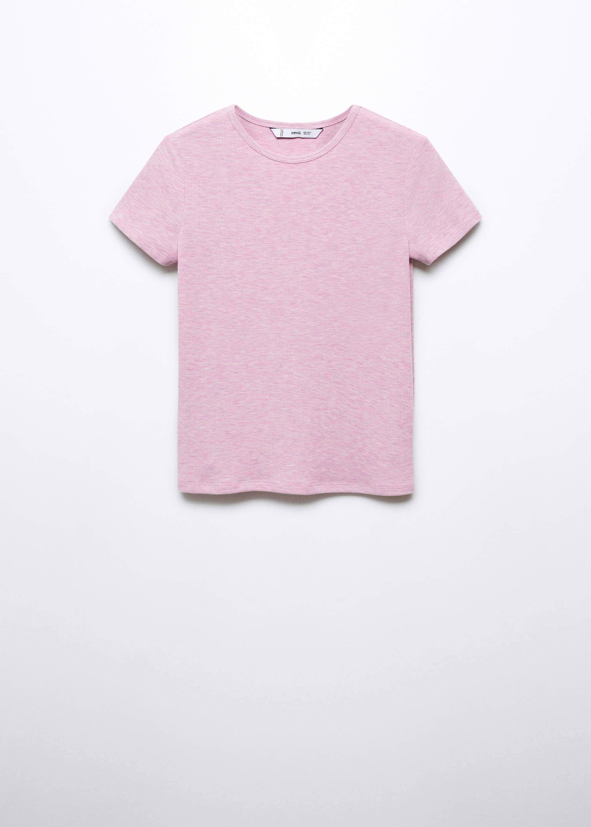 Geripptes Kurzarm-T-Shirt - Artikel ohne Model