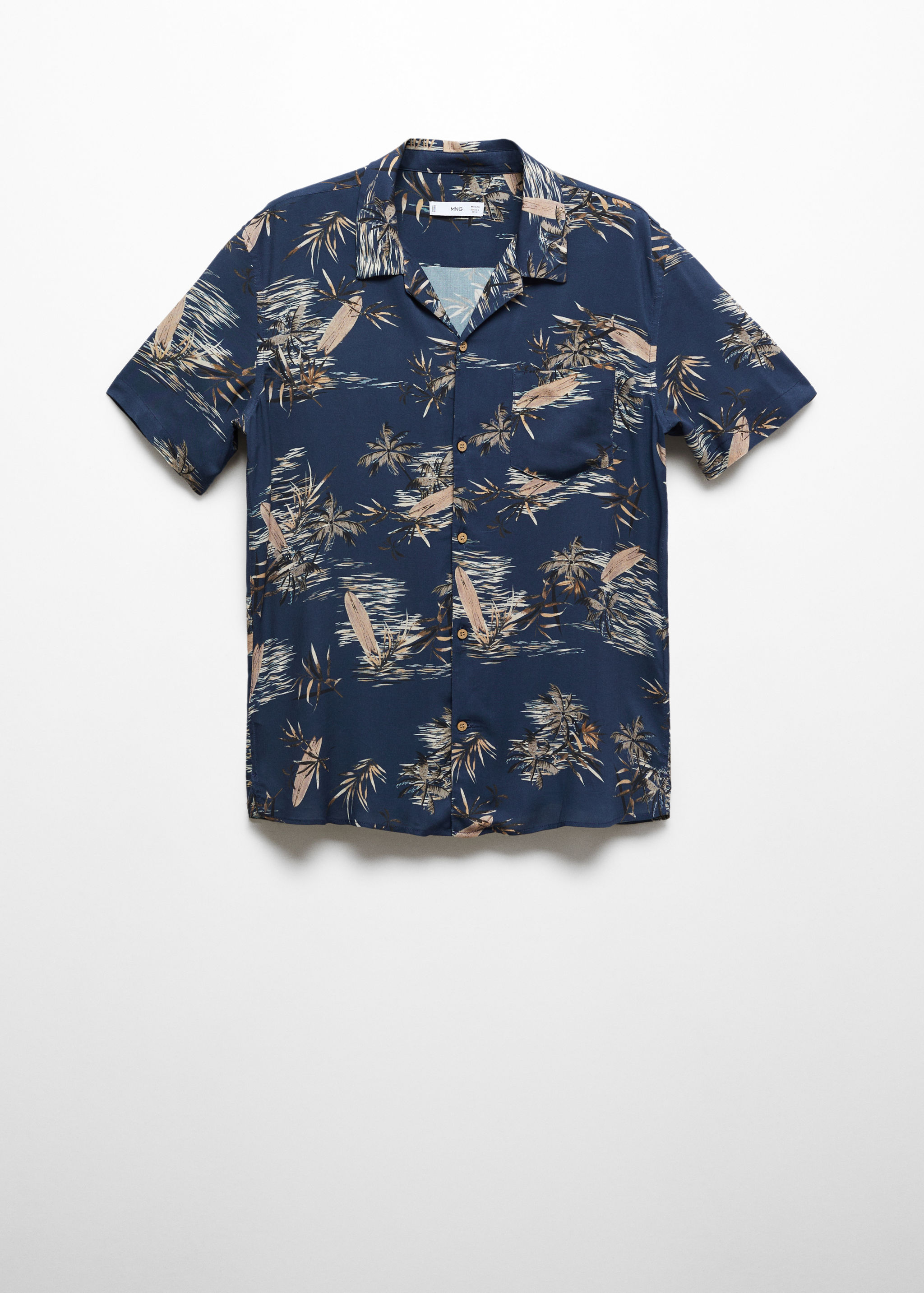 Chemise regular-fit en imprimé feuilles - Article sans modèle
