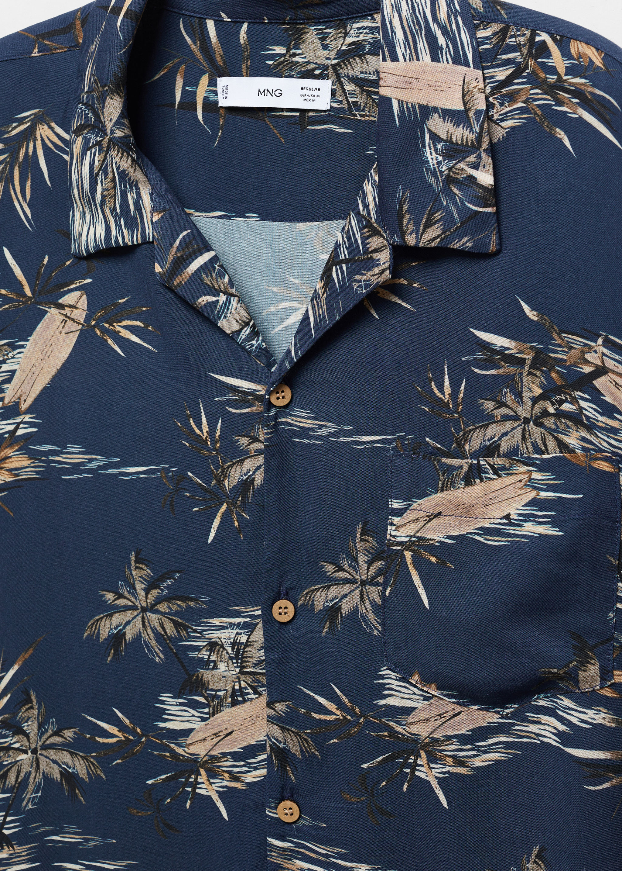 Chemise regular-fit en imprimé feuilles - Détail de l'article 8