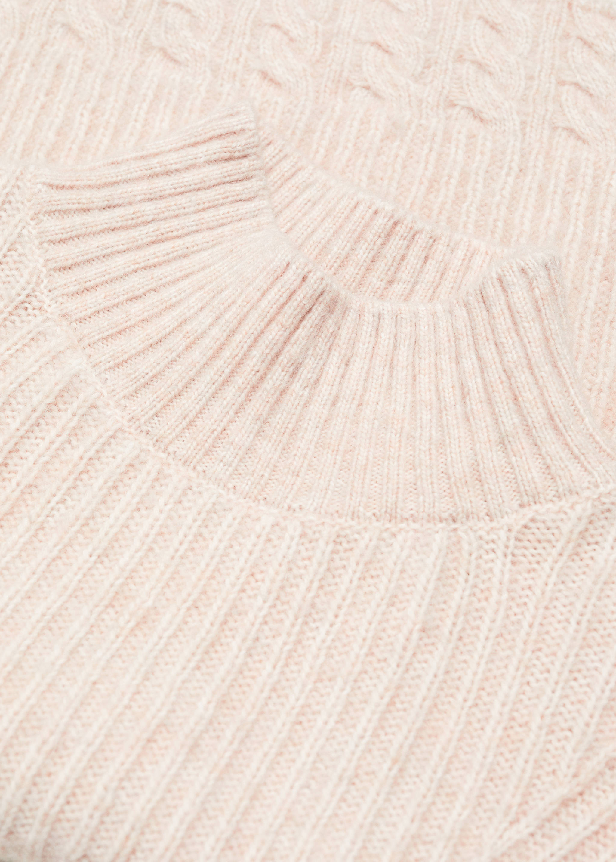 Braided sweater with perkins neck - Details of the article 8