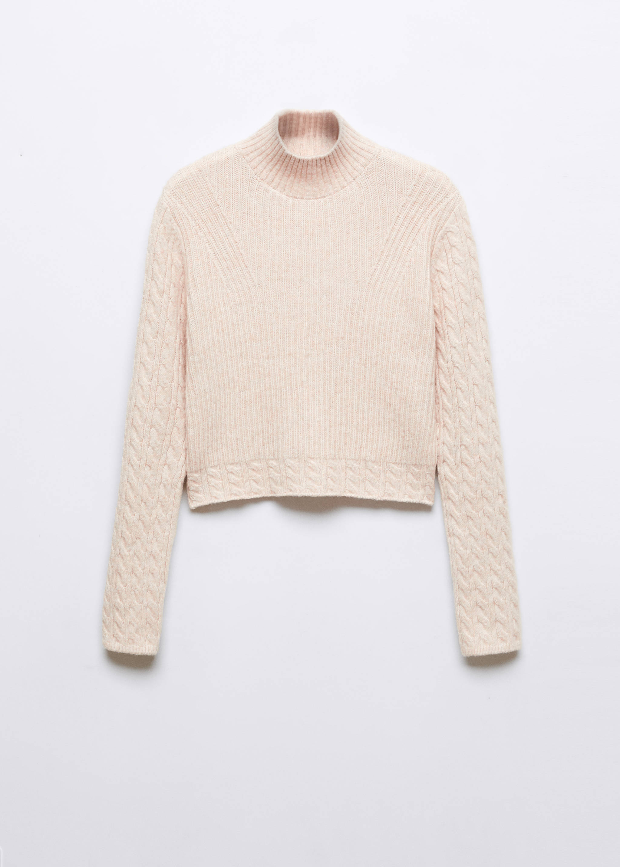 Braided sweater with perkins neck - Article without model