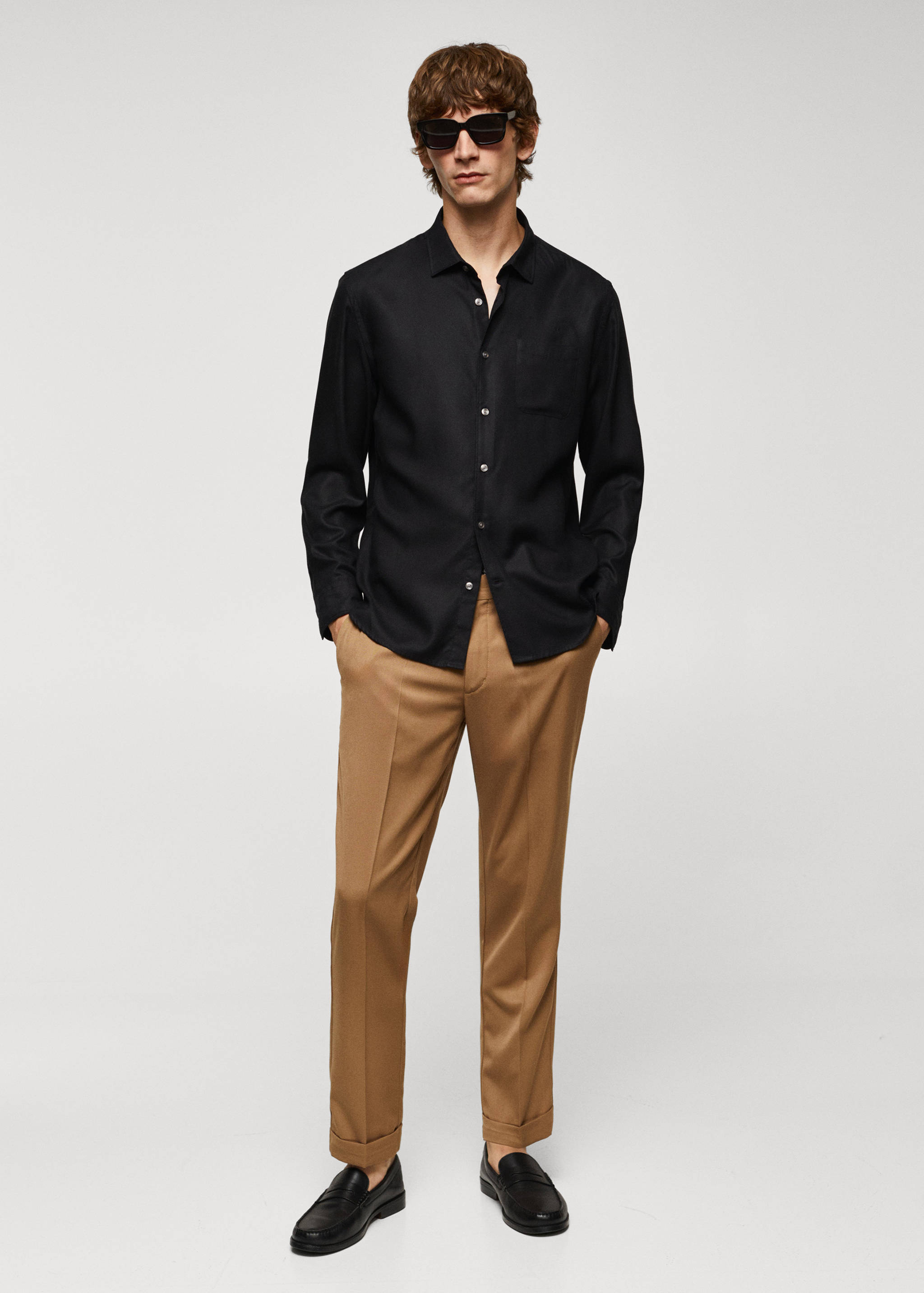 Chemise 100 % Tencel poche - Plan général