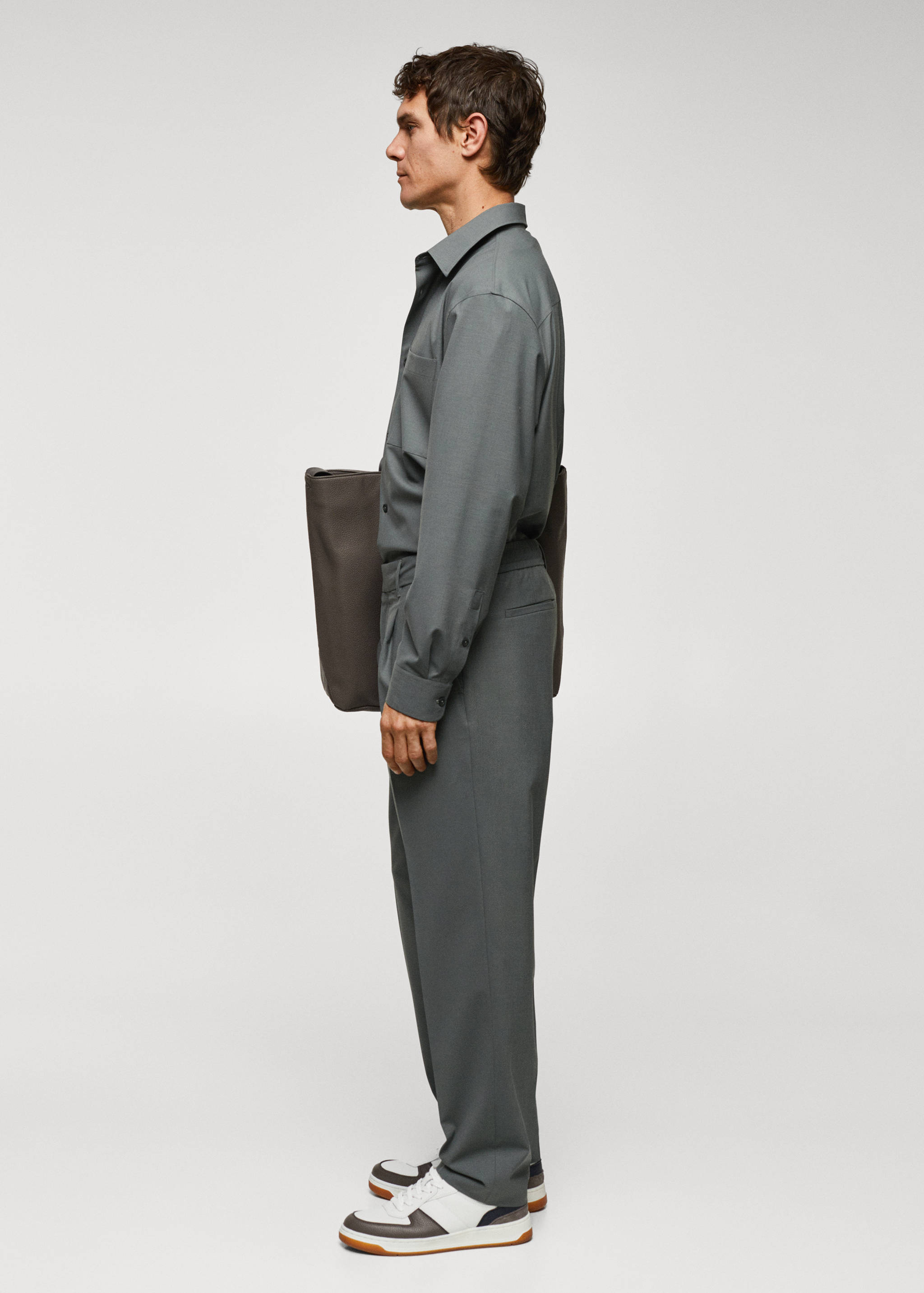 Relaxed-fit wool trousers - Details of the article 2