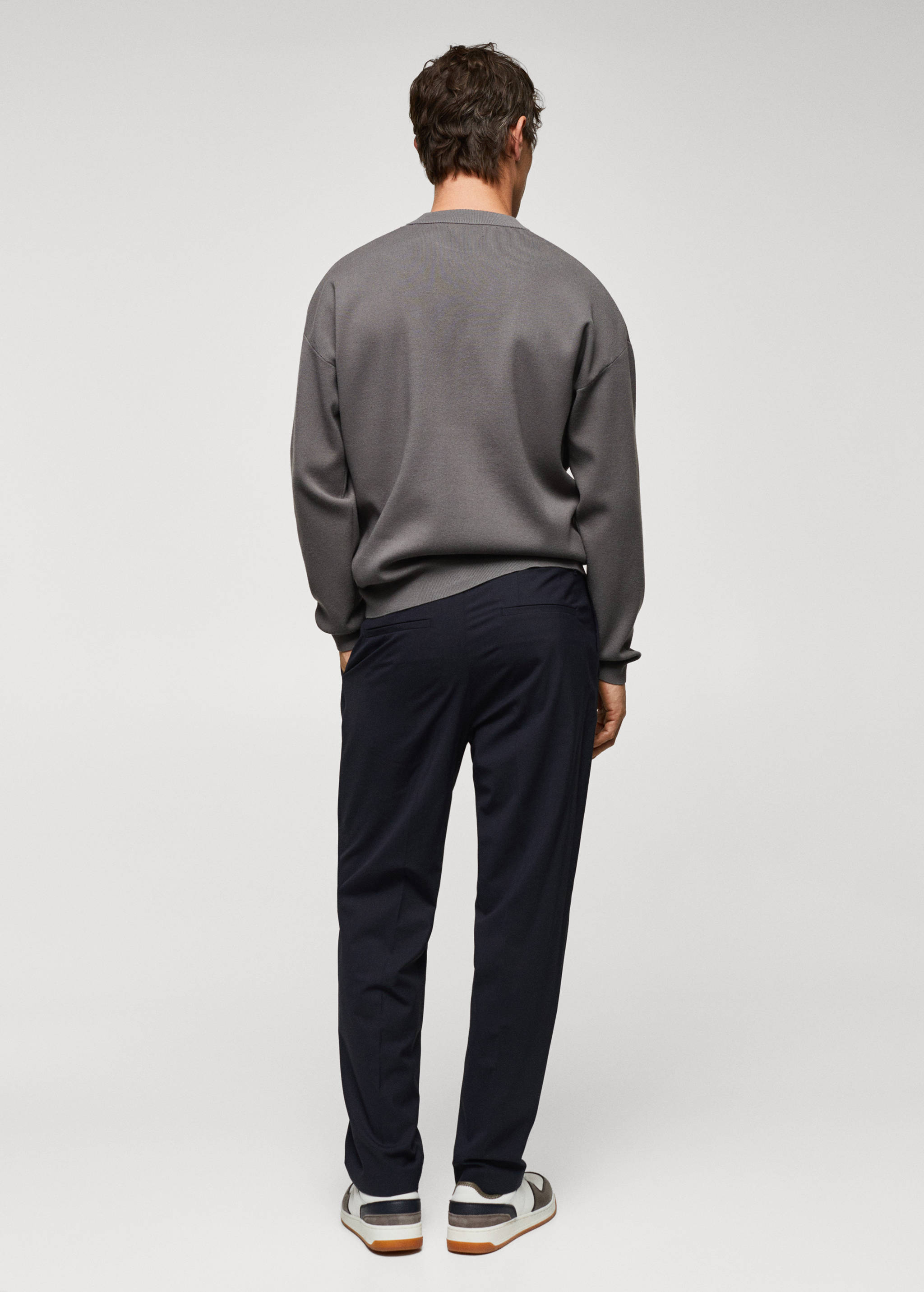 Relaxed-fit wool trousers - Reverse of the article