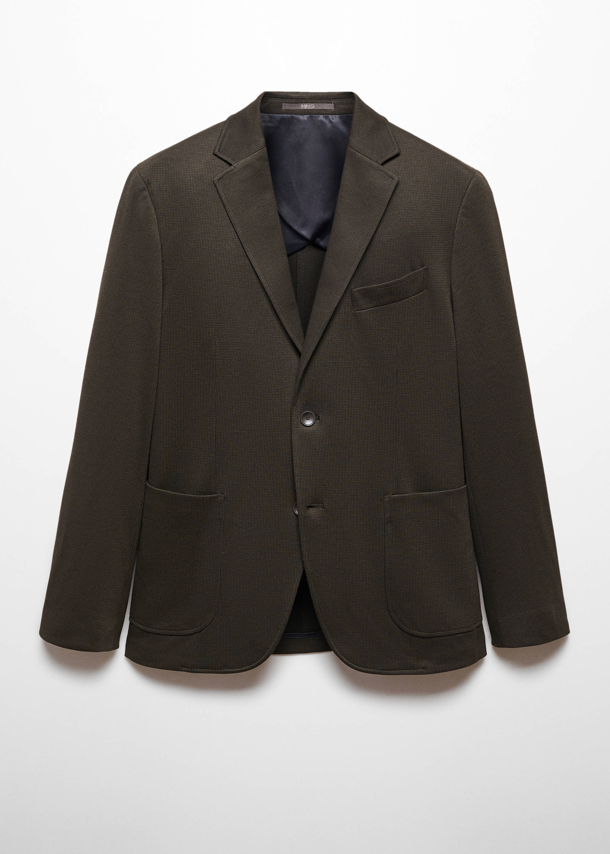 Slim fit microstructure blazer - Article without model