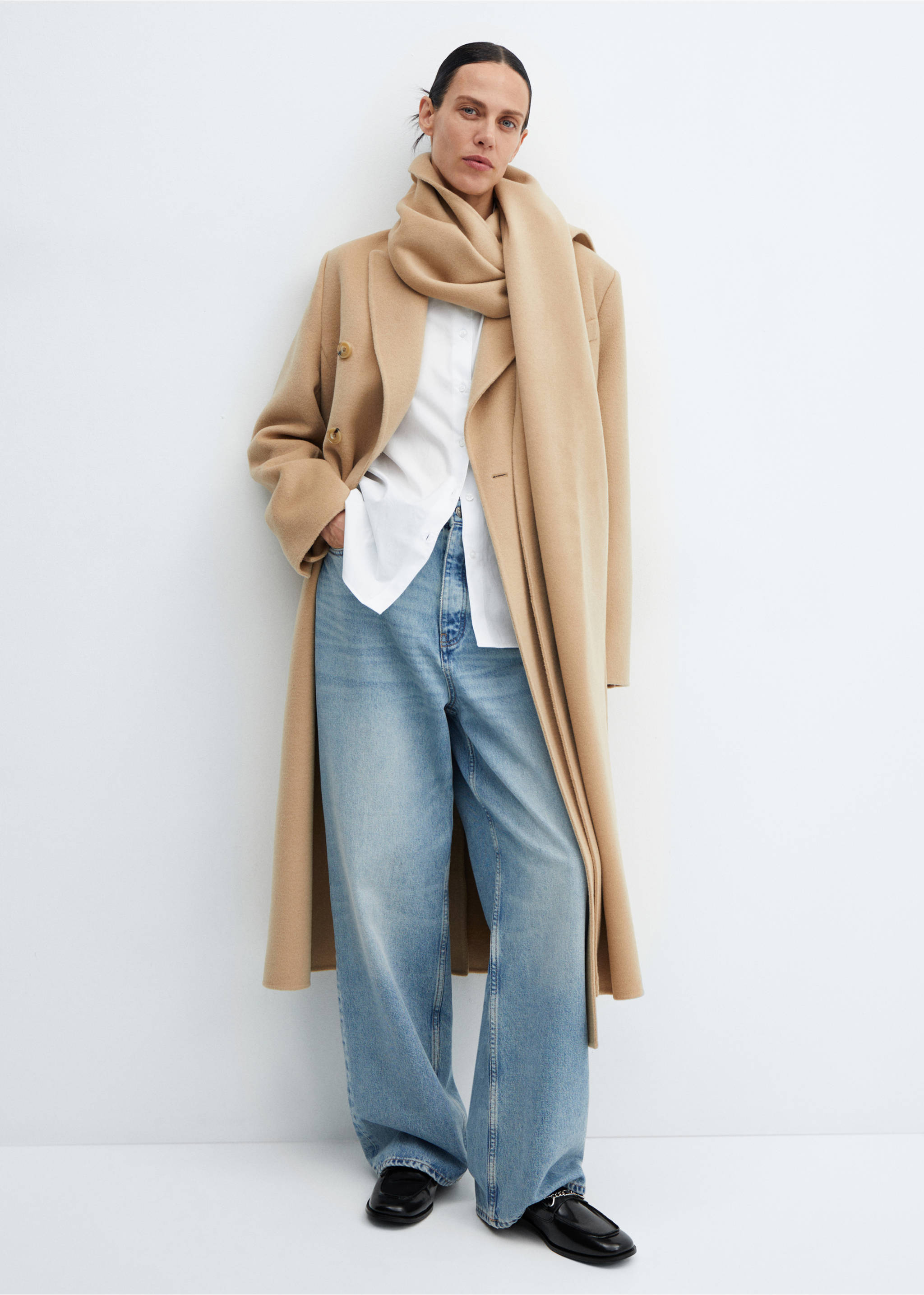 Leather loafers with chain - General plane, Black. Ref: 57015976-00.