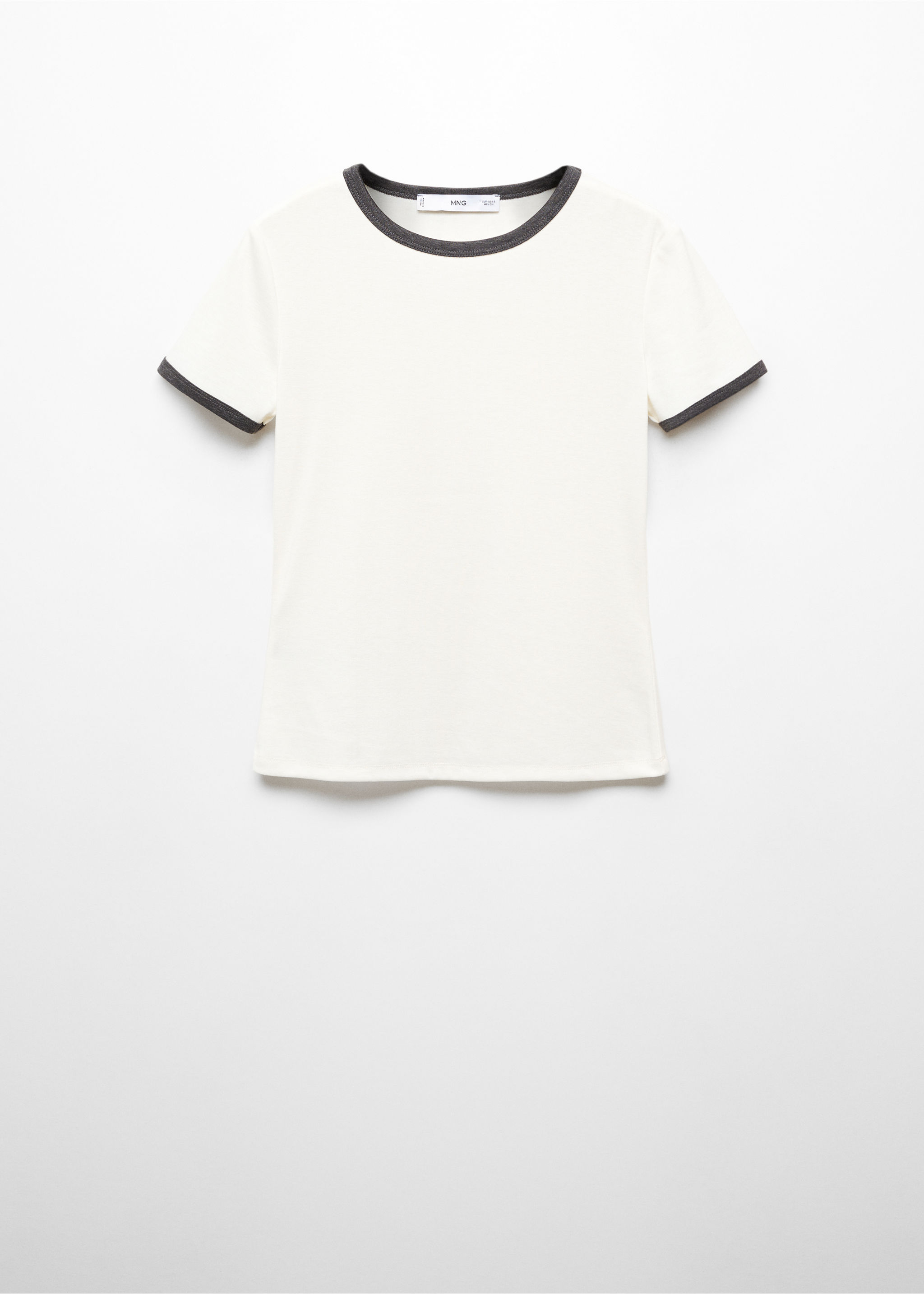 Contrast trim T-shirt - Article without model