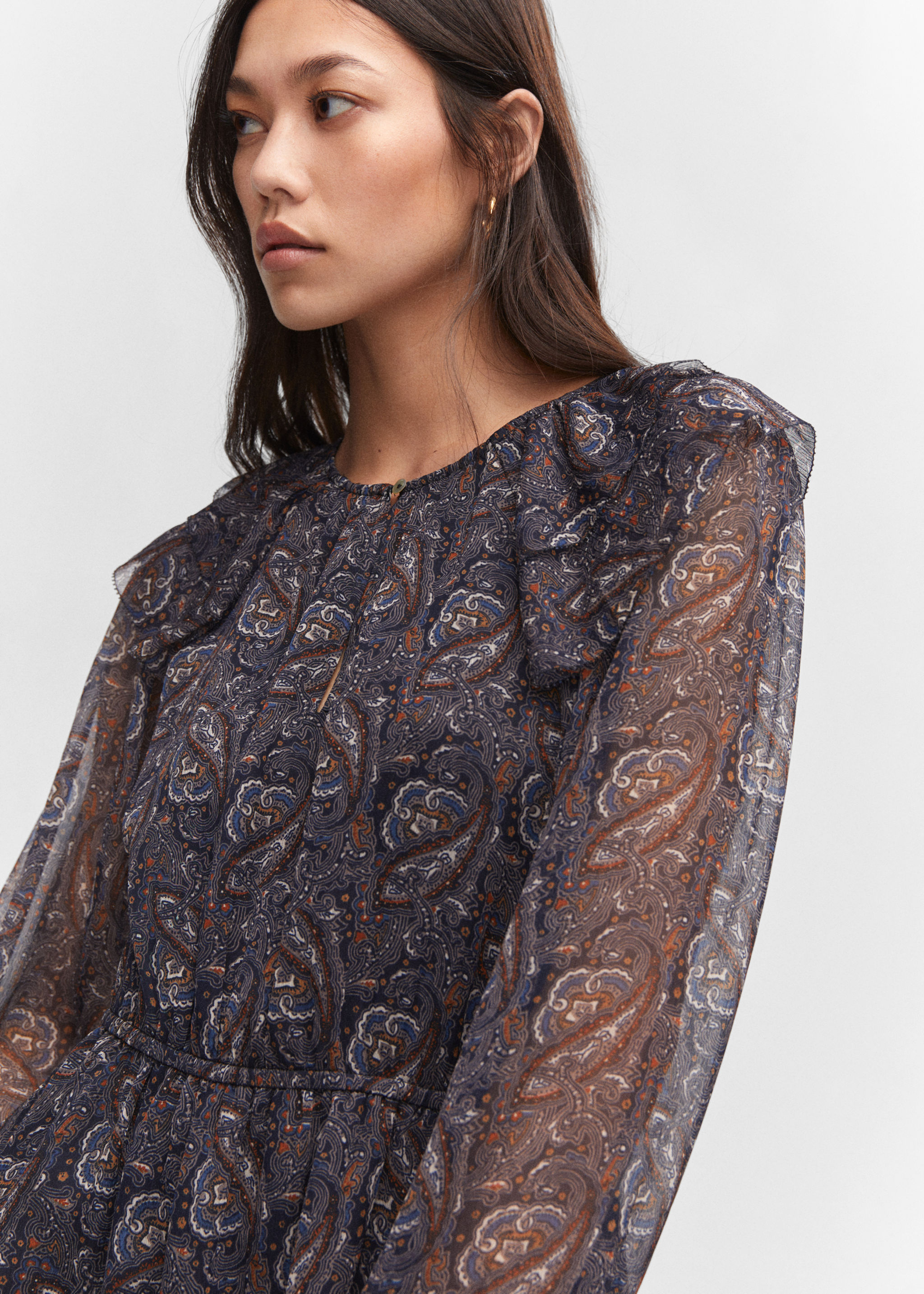 Robe gaze imprimée - Détail de l'article 1