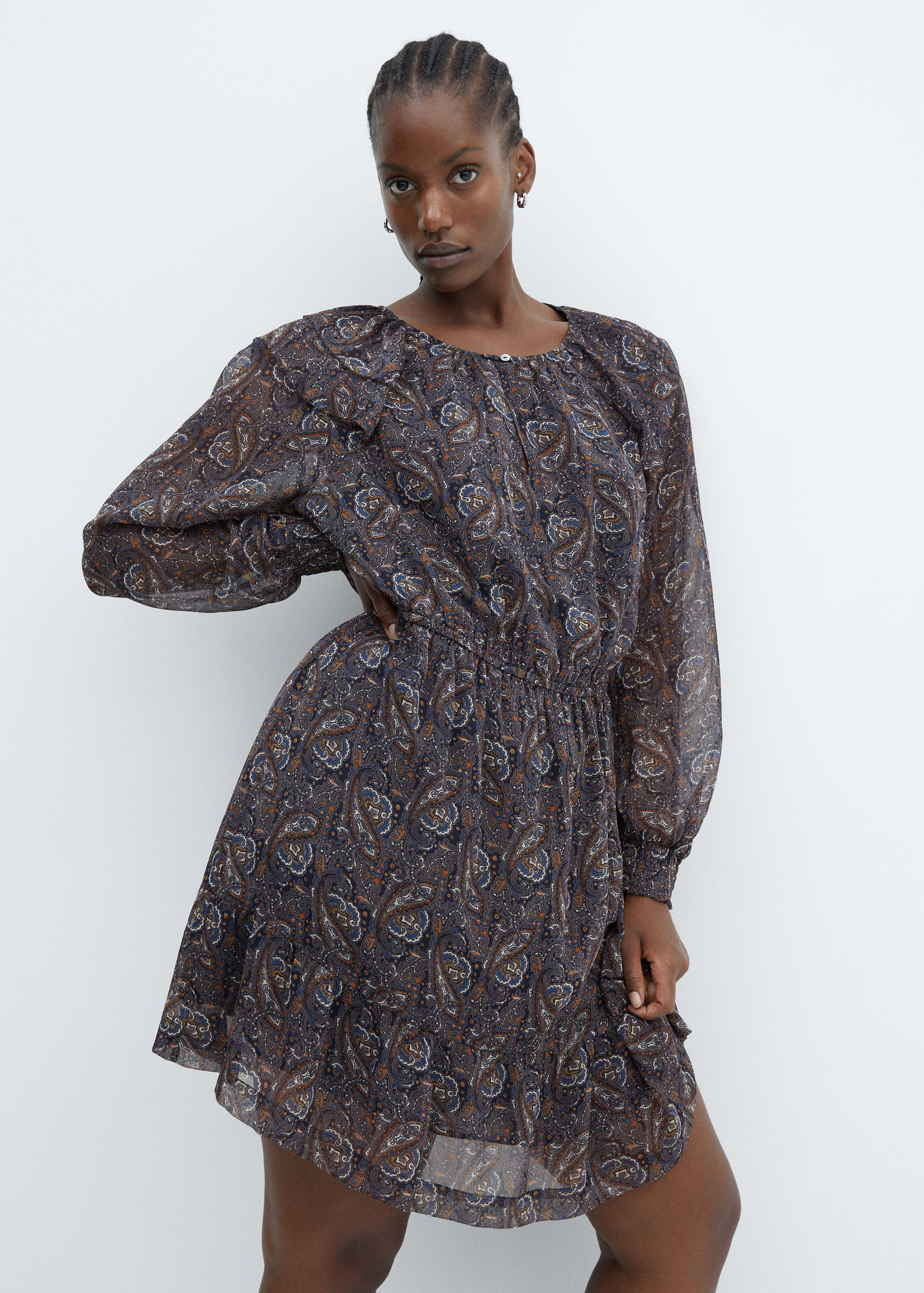 Robe gaze imprimée - Détail de l'article 5