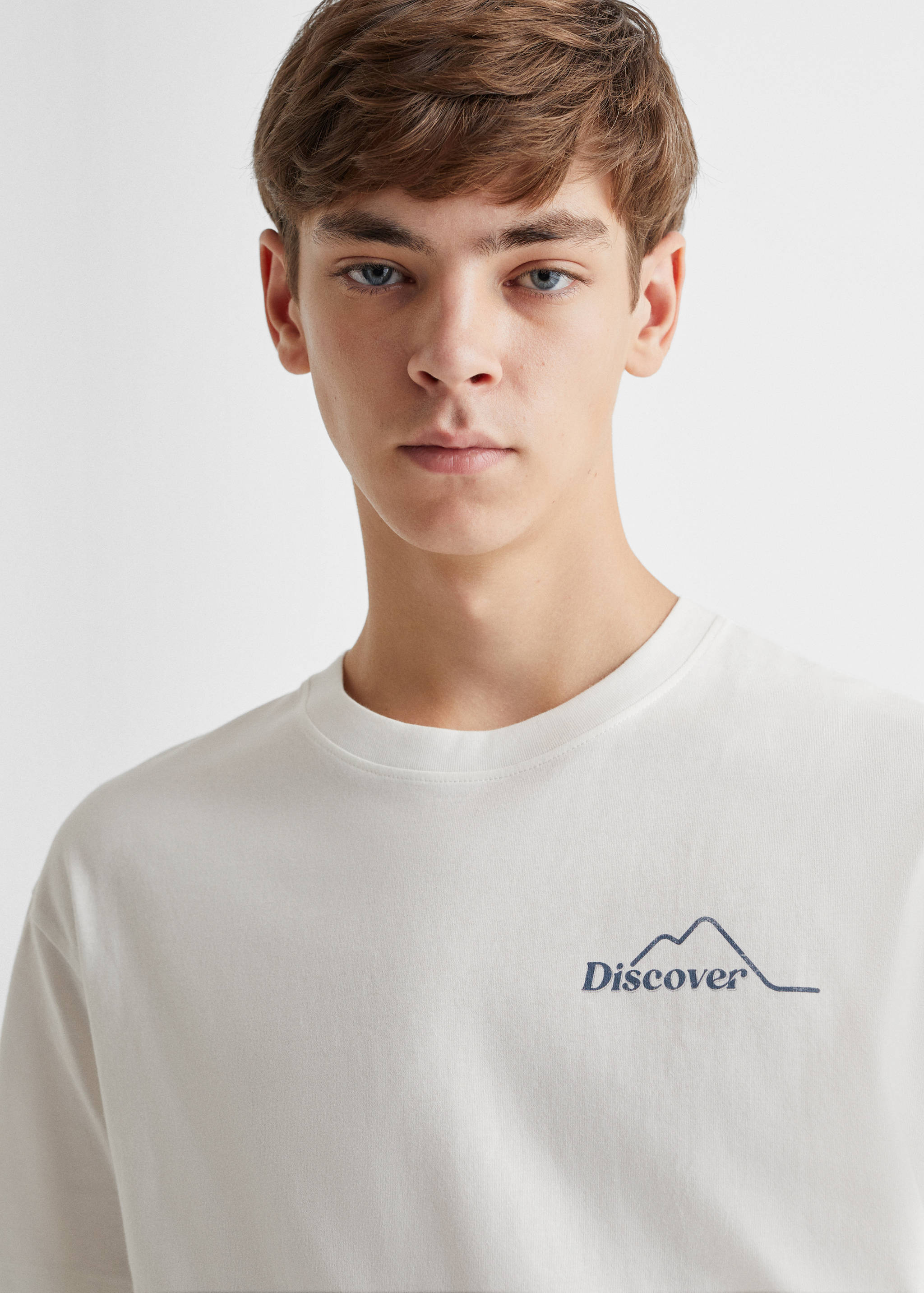 Printed cotton-blend T-shirt - Details of the article 1