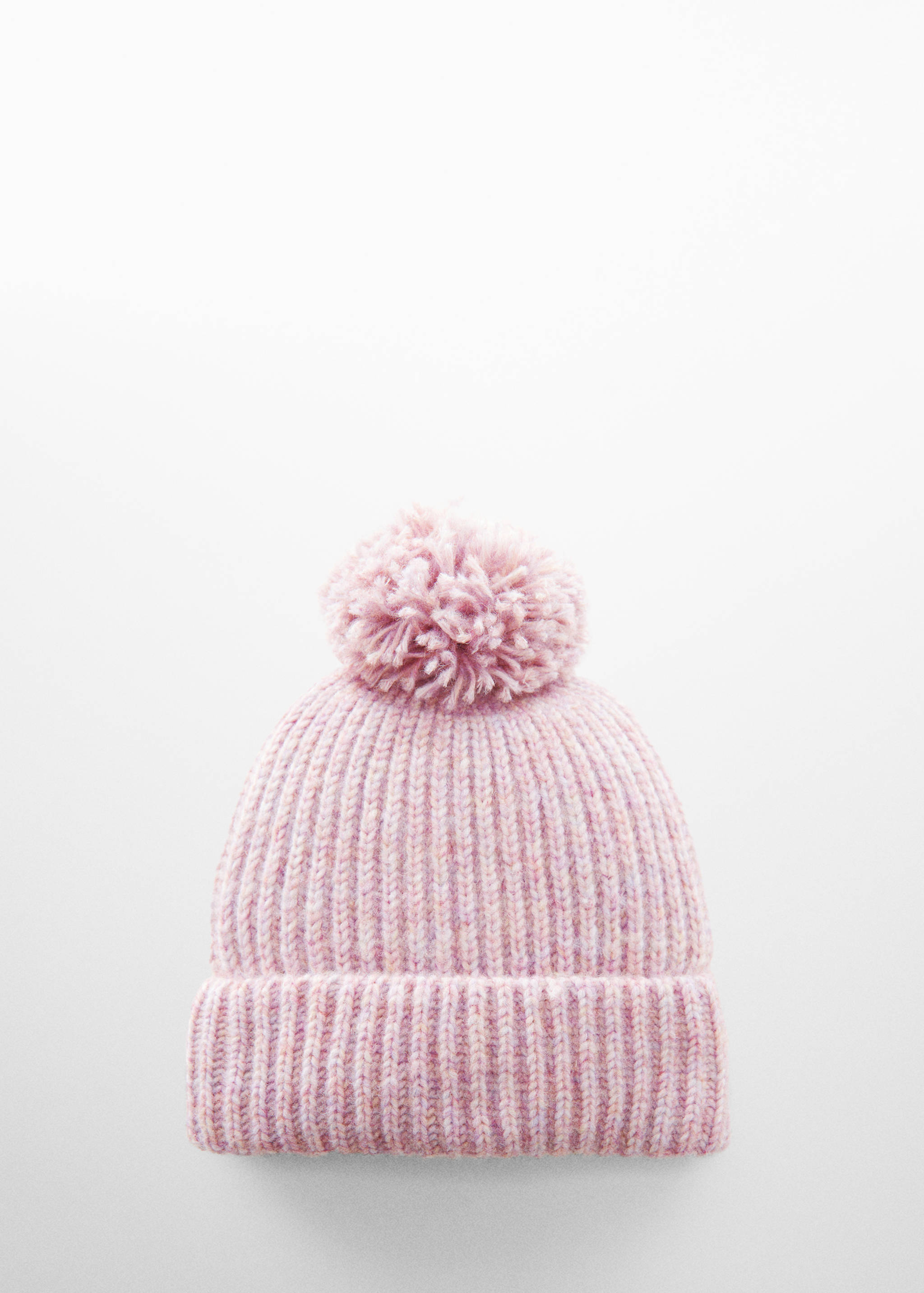 Grob gestrickte Bommelmütze - Artikel ohne Model