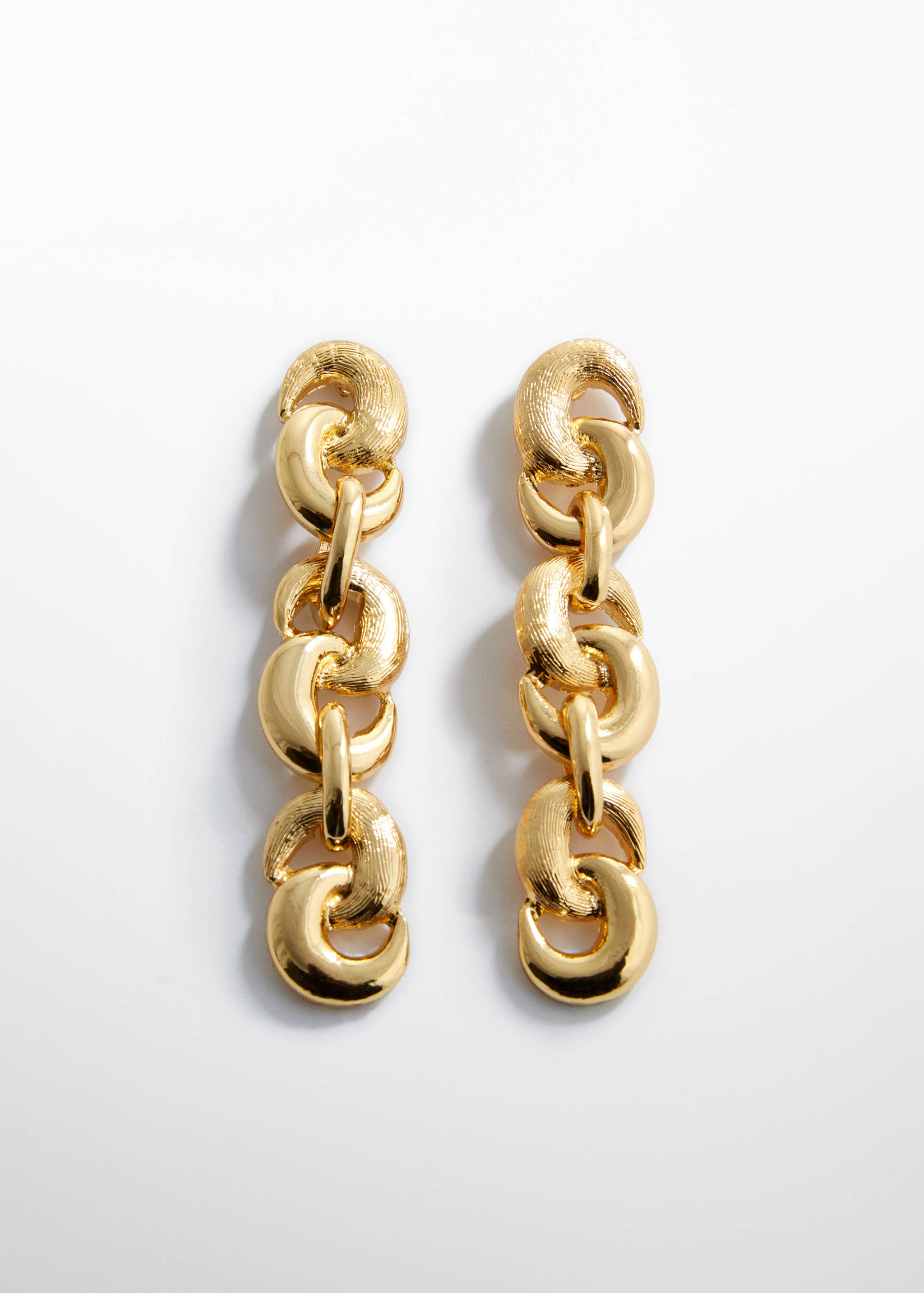 Boucles d'oreilles pendantes anneaux entrelacés - Article sans modèle