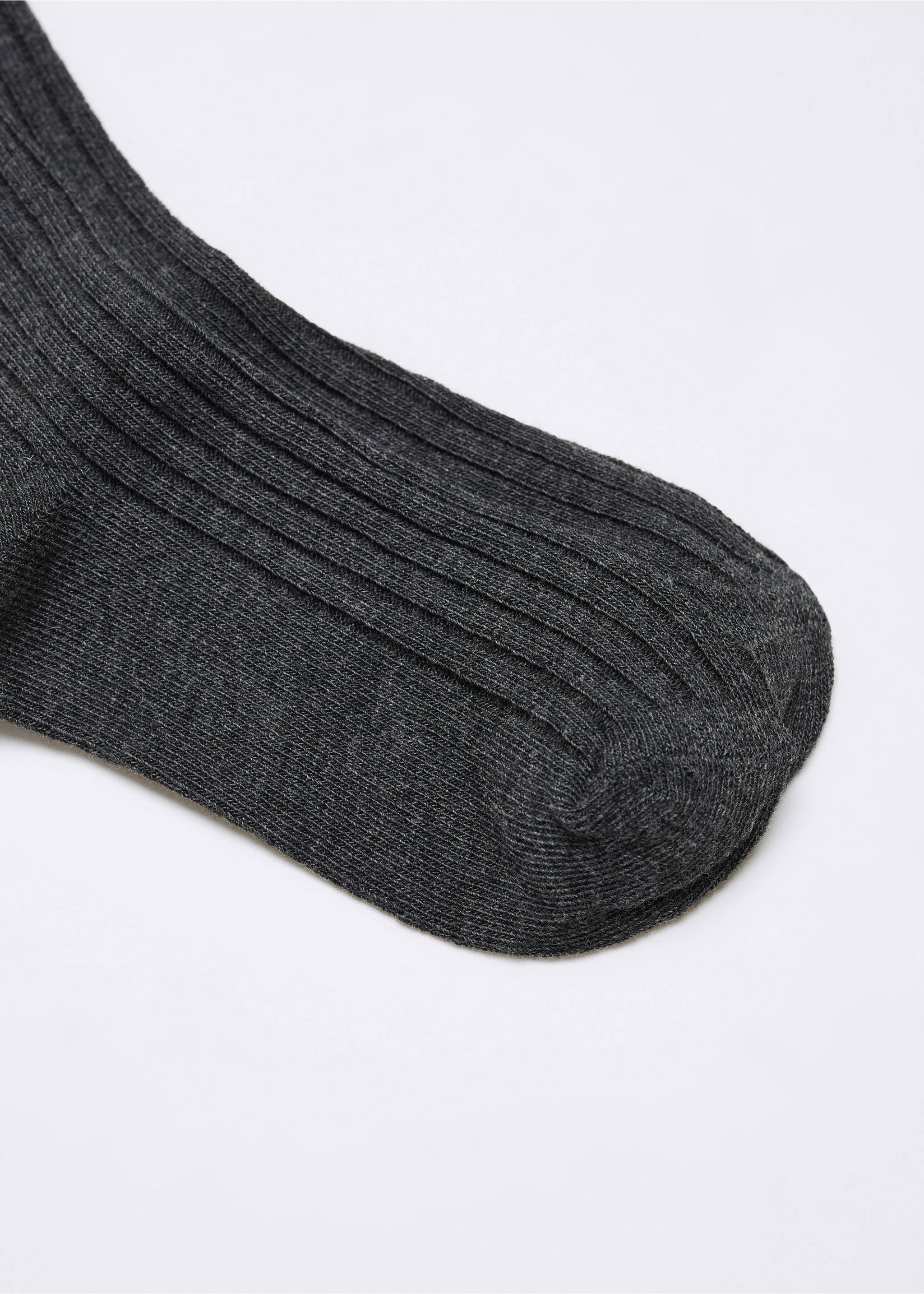 Knit socks - Details of the article 0, Charcoal. Ref: 57016015-00.
