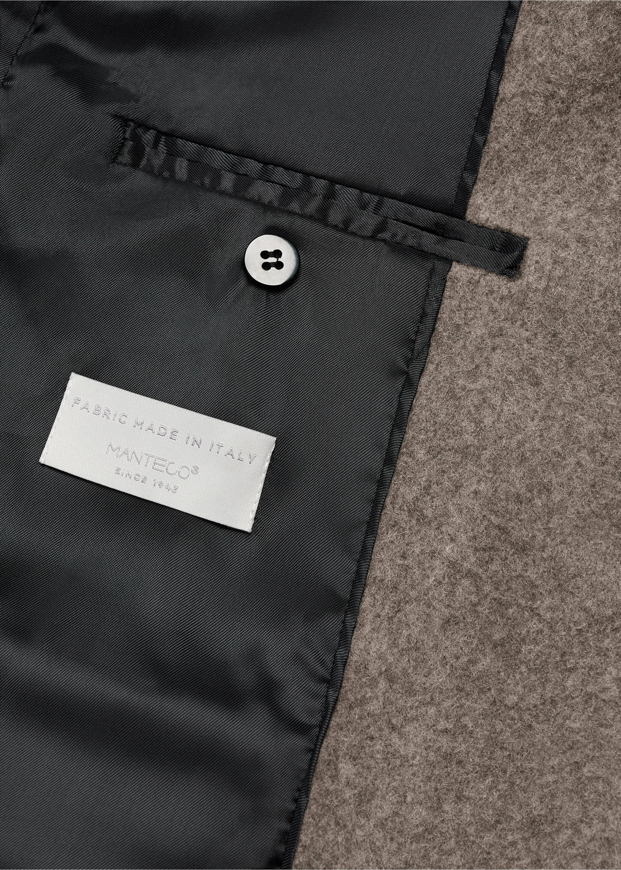 Oversize wool coat - Details of the article 0, Medium Brown. Ref: 57016022-00.