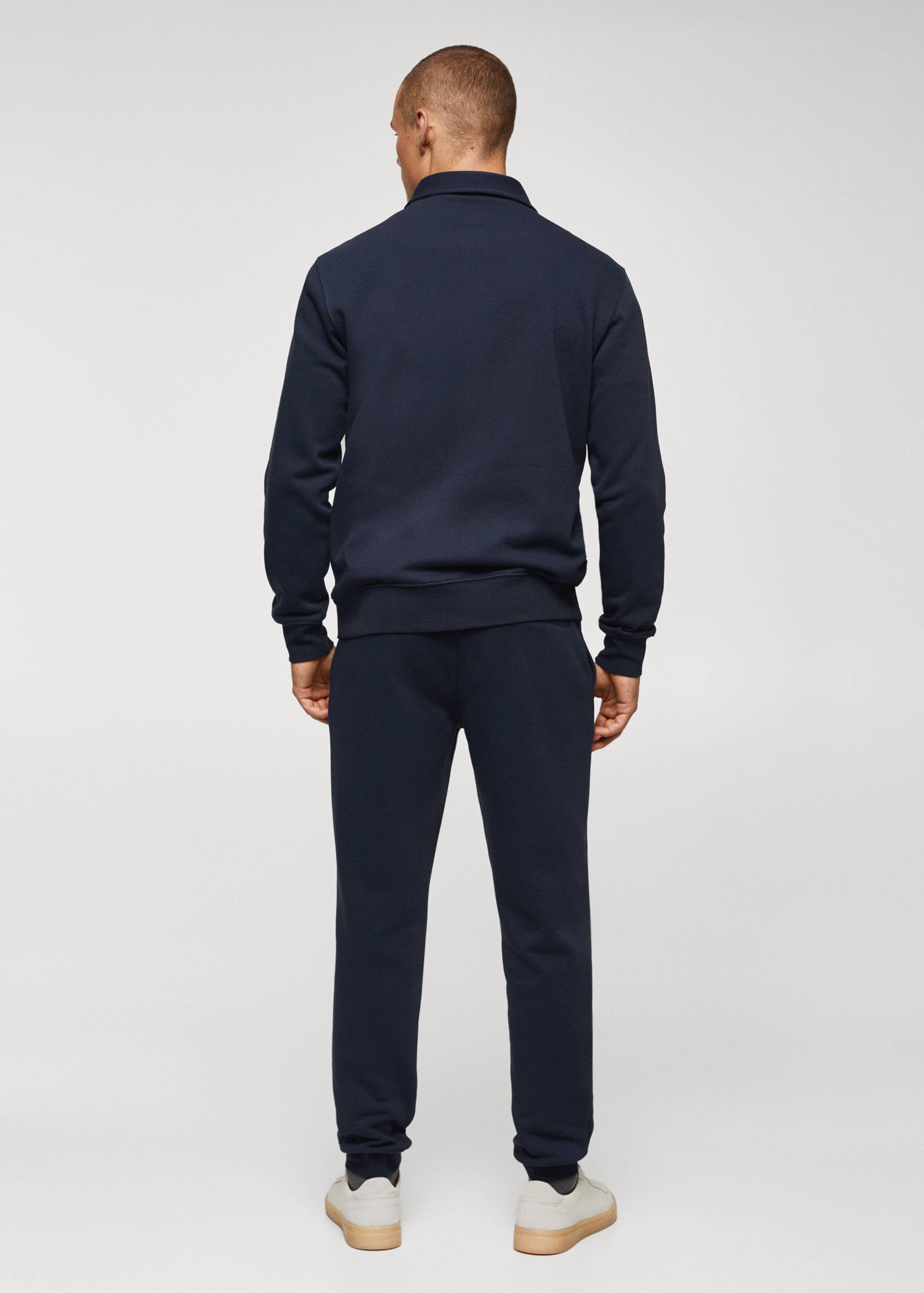 Polo-Sweatshirt aus Baumwolle - Rückseite des Artikels