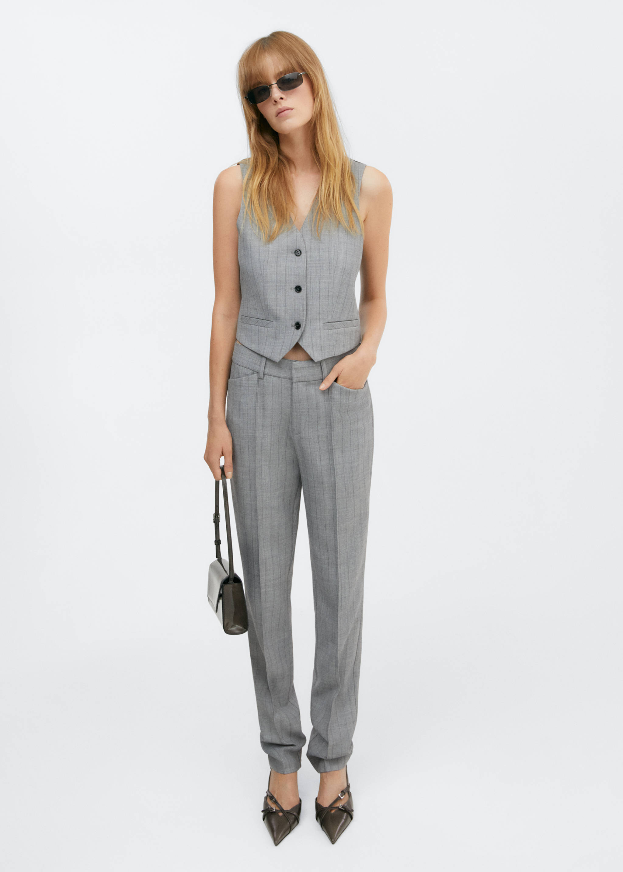 Pinstriped suit vest - General plane