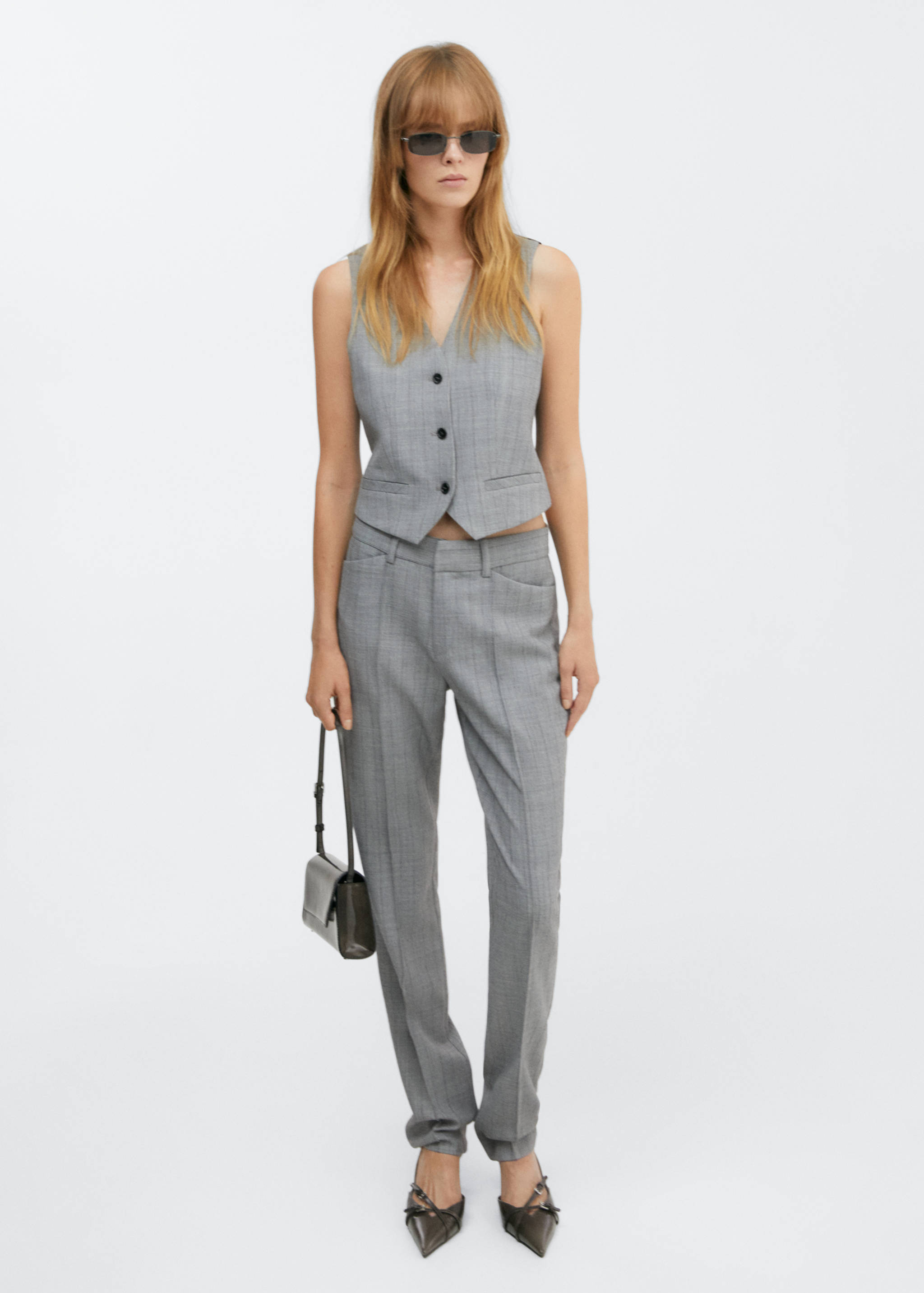 Csíkos öltöny nadrág - Általános sík