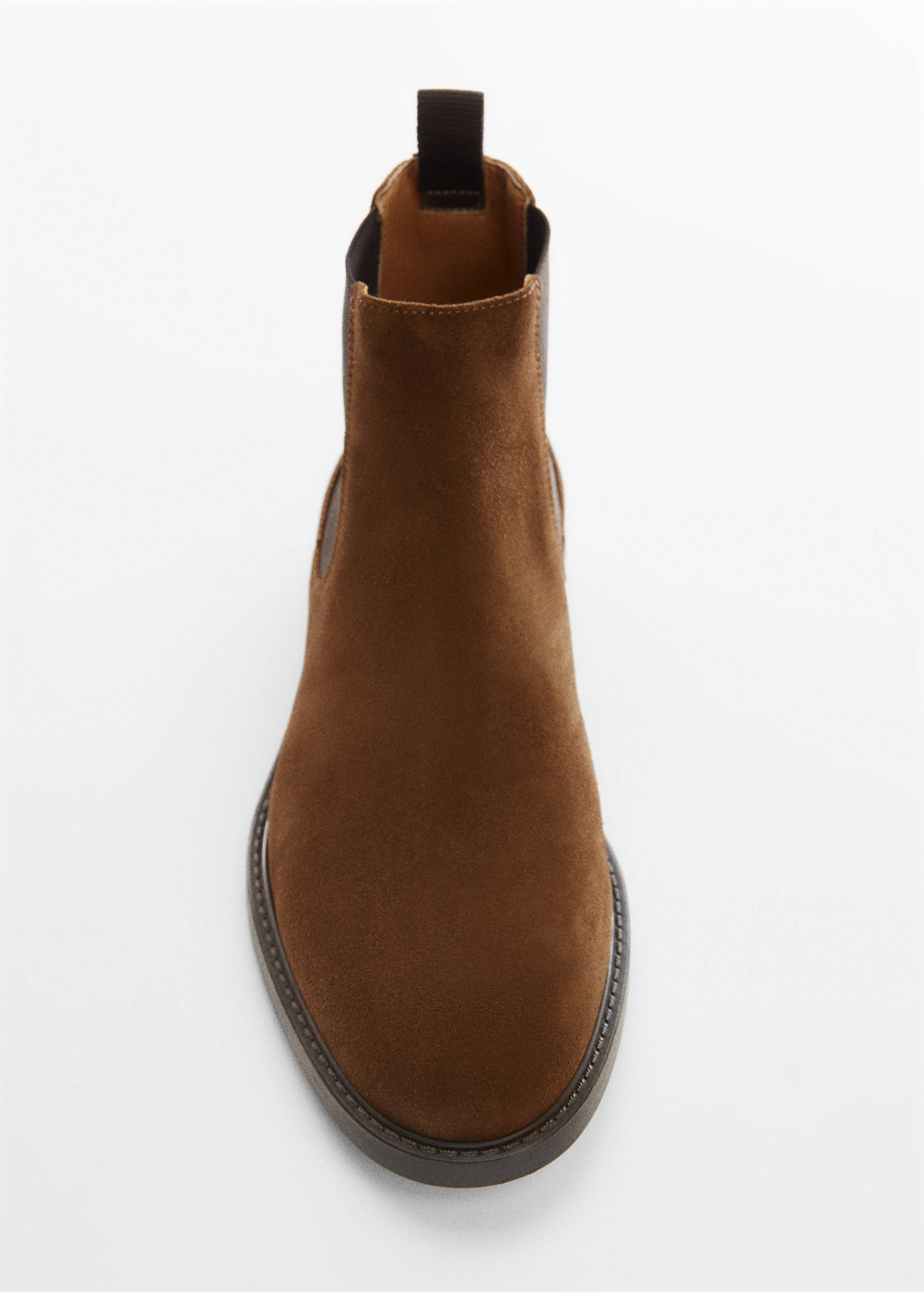 Chelsea-Stiefelette mit Rauleder - Detail des Artikels 2, Tobacco-Braun. Ref: 57016030-00.