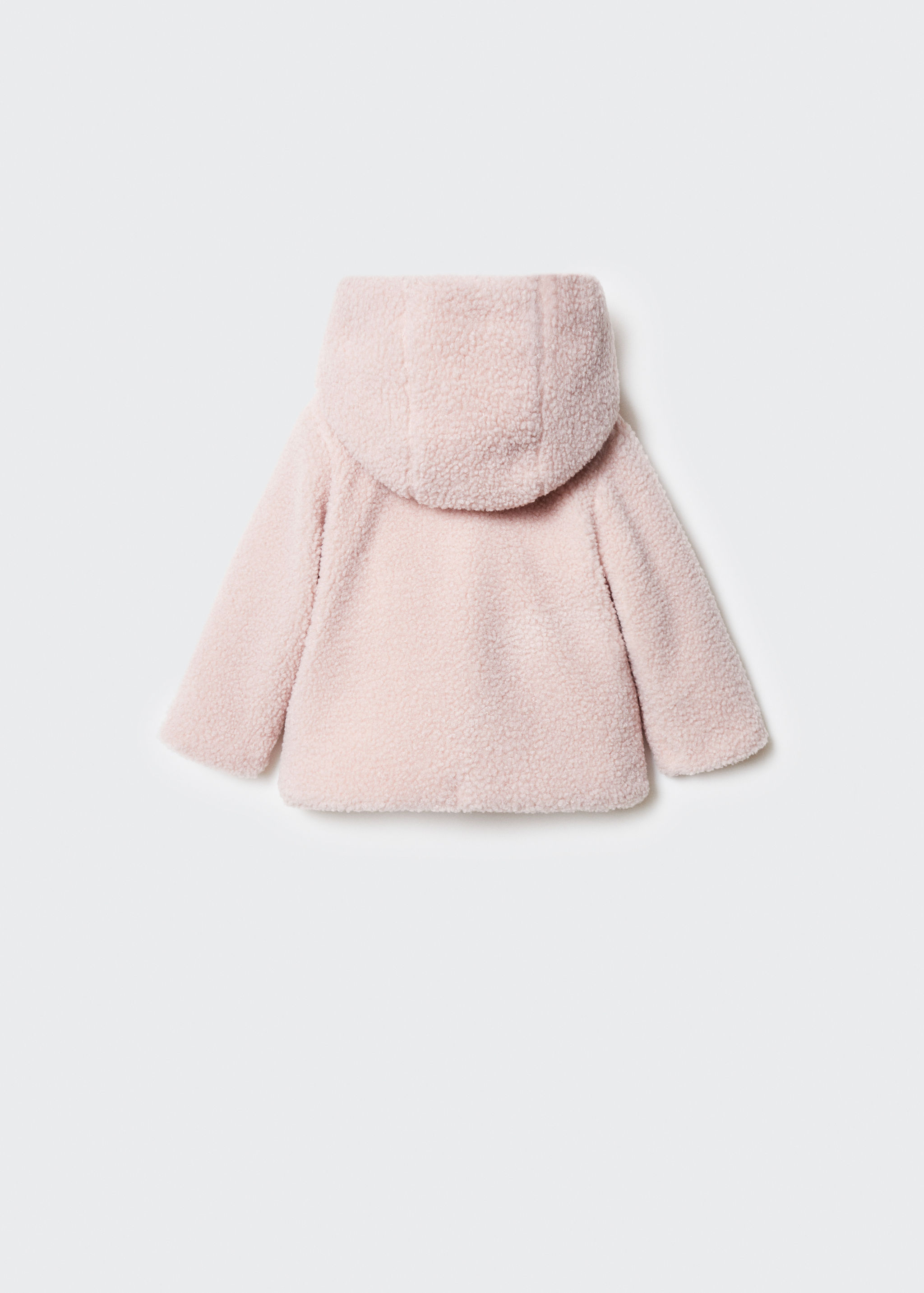 Shearling-effect coat - Reverse of the article