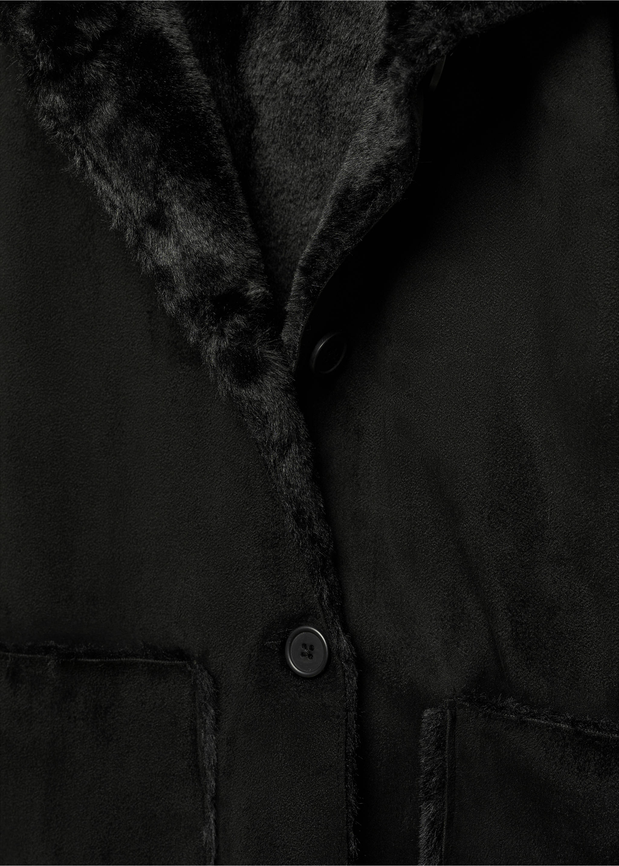 Cappotto double face - Dettaglio dell'articolo 8, Nero. Ref: 57016311-00.