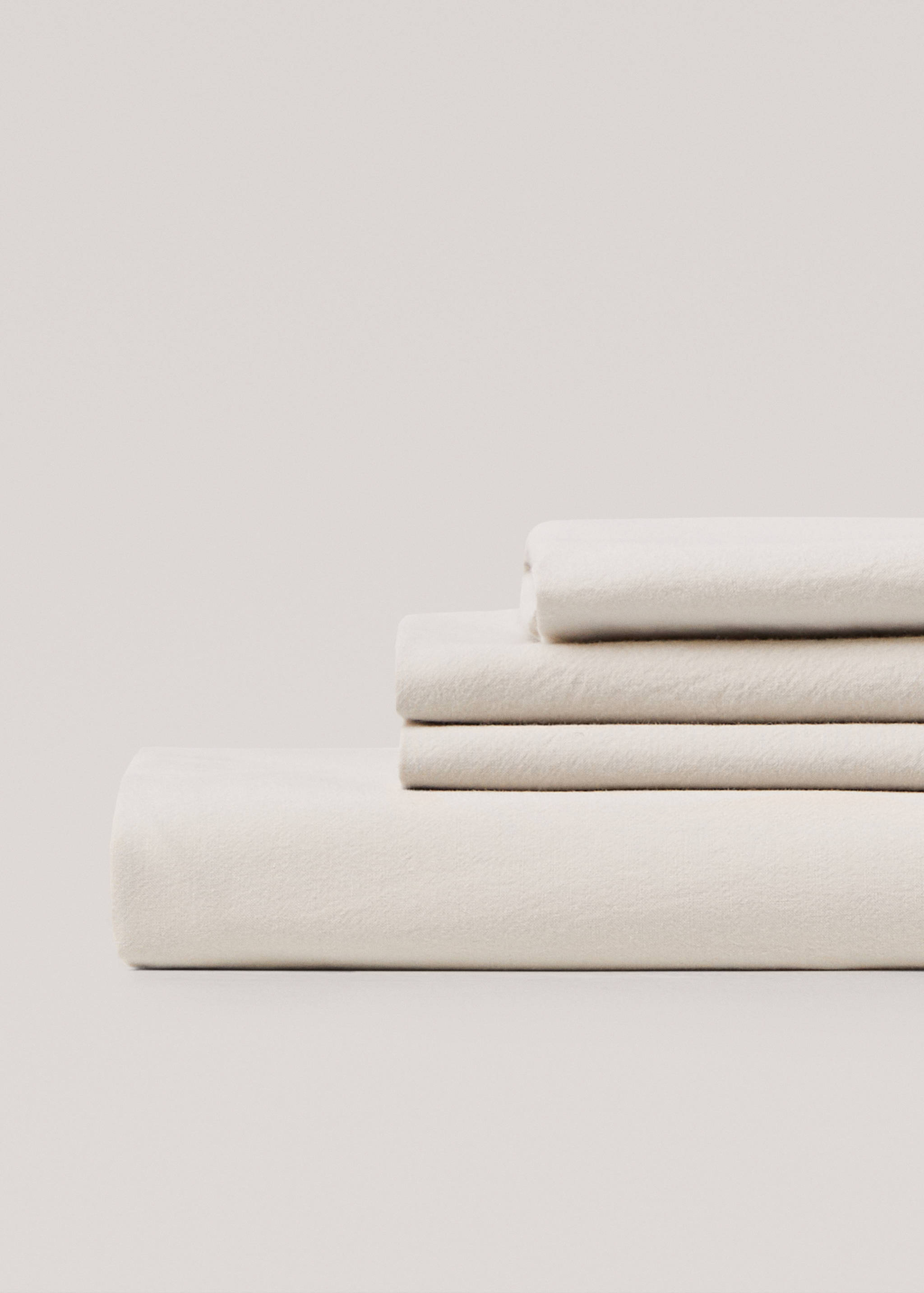 Spannbettlaken aus gewaschener Baumwolle 180 x 200 cm - Artikel ohne Model