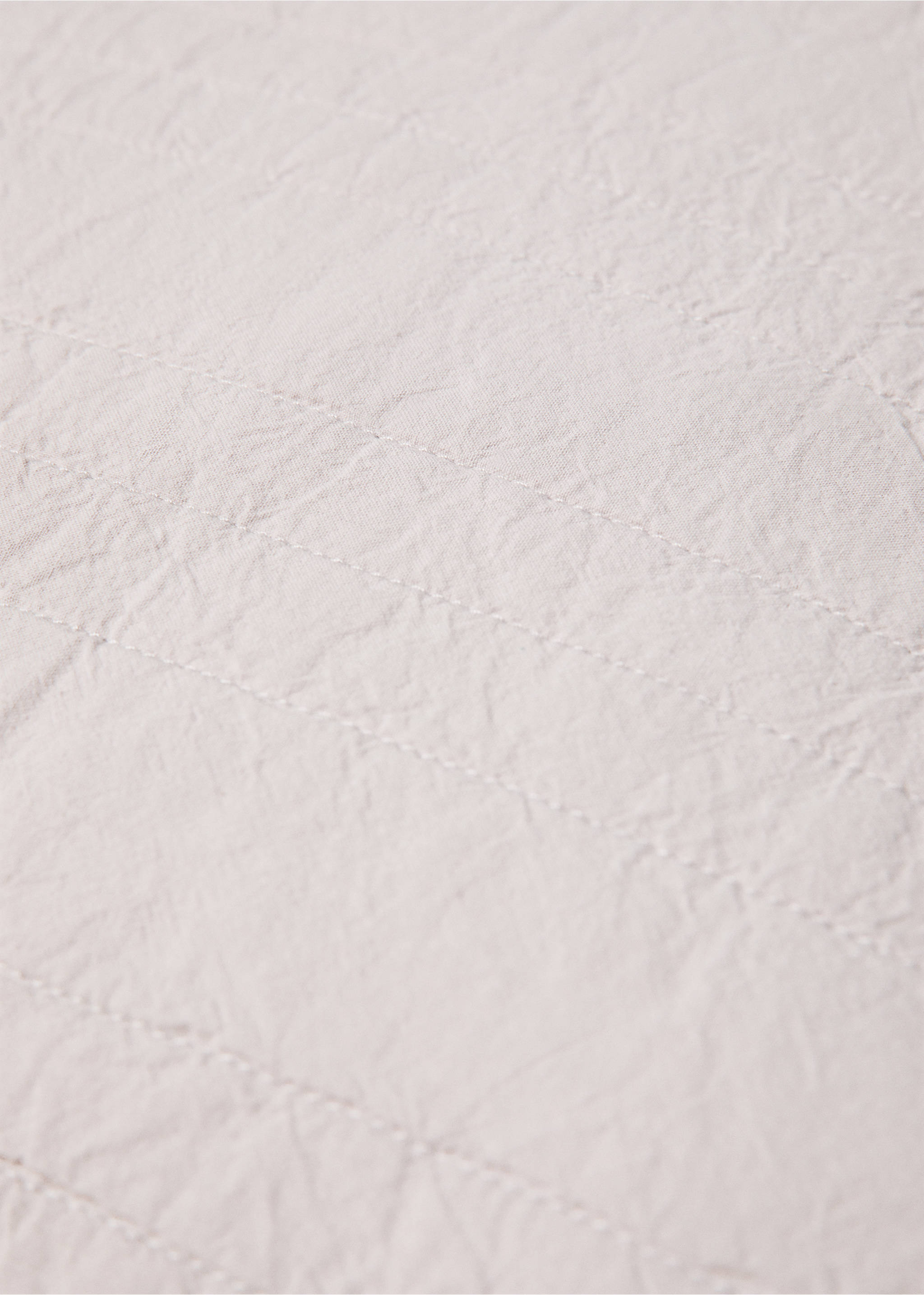 Quiltat kuddöverdrag i bomull - Detaljer om artikeln 3, Beige. Ref: 57016329-00.