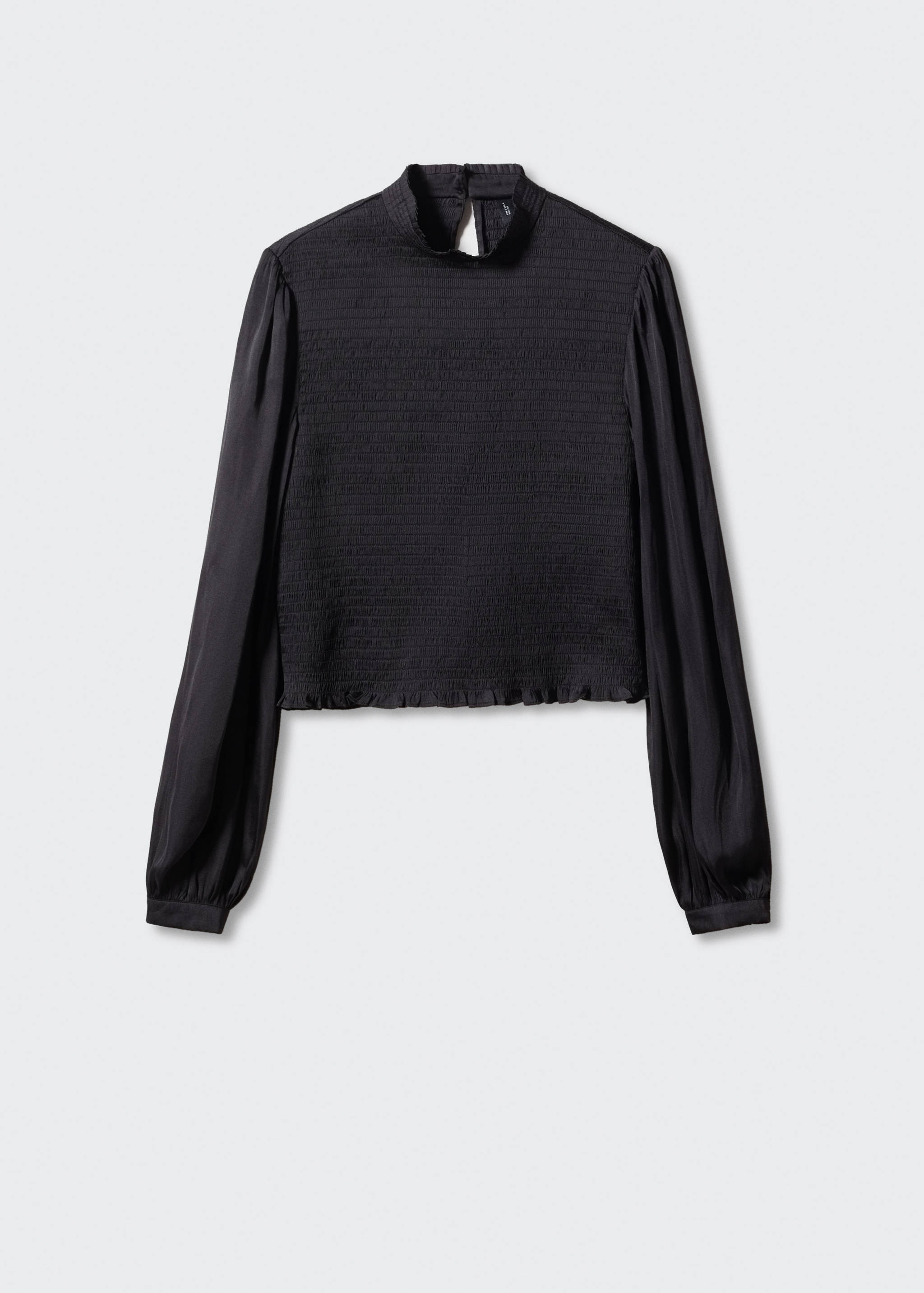 Blusa satinada fruncida - Artículo sin modelo