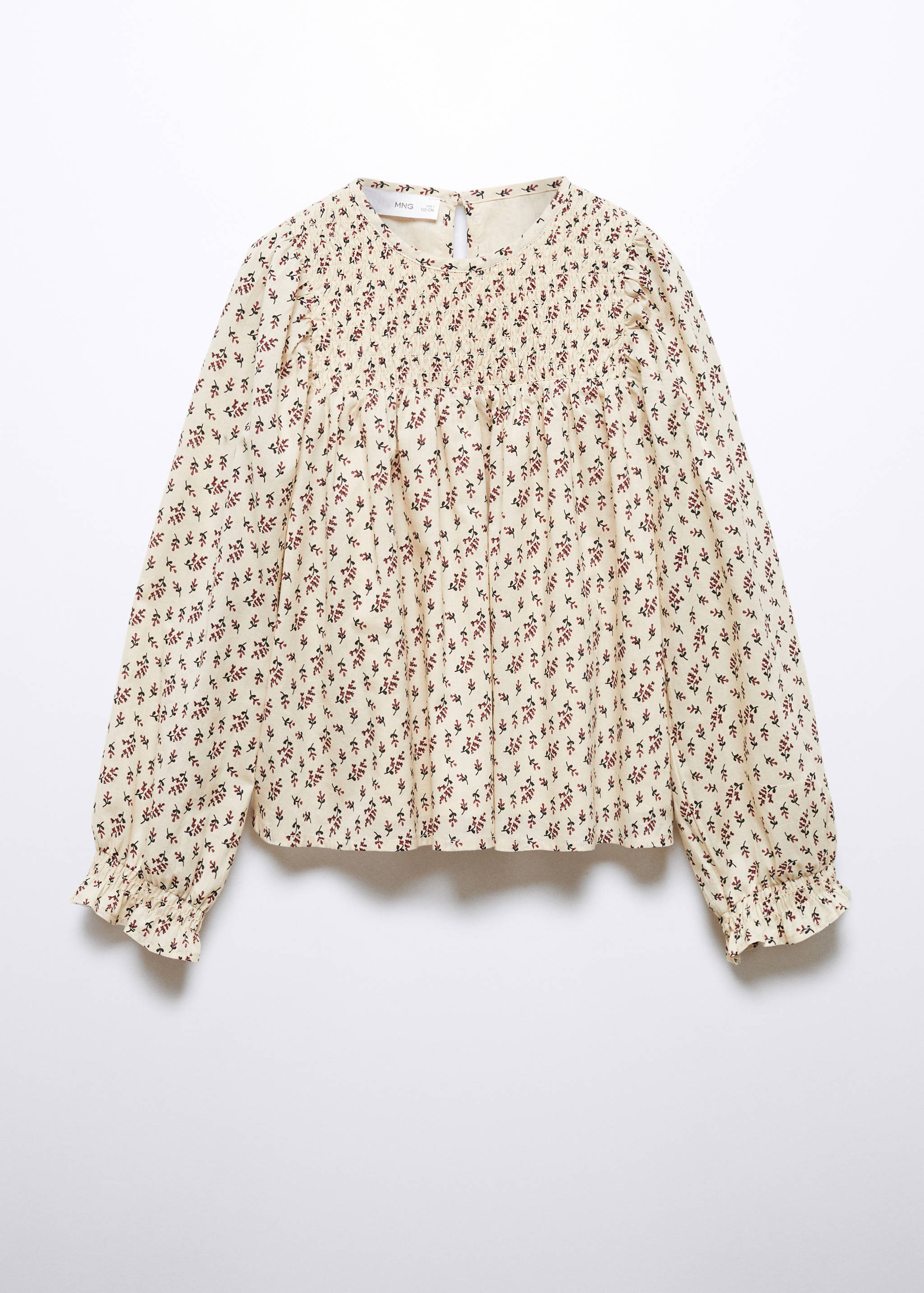 Gemusterte Baumwollbluse - Artikel ohne Model