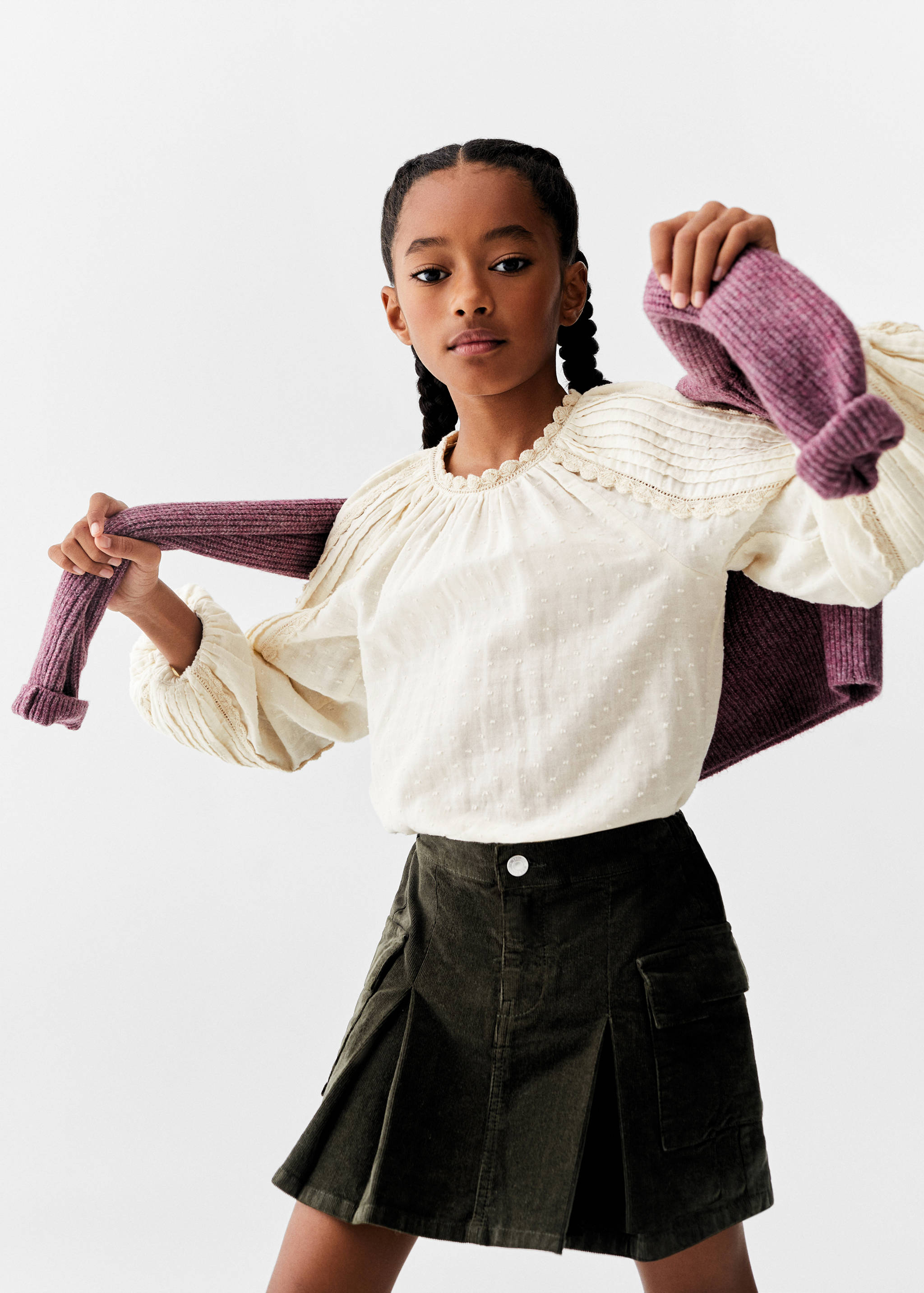 Plumeti embroidered blouse - Medium plane