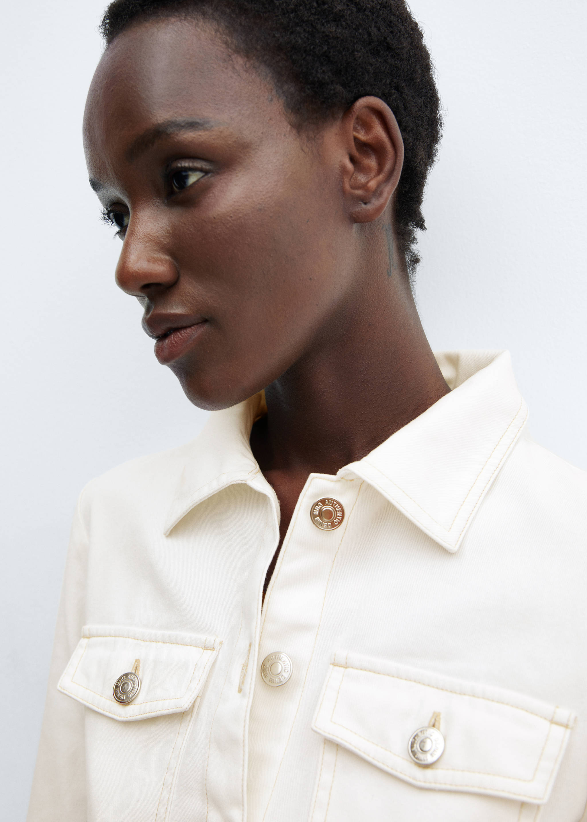 Button denim dress - Details of the article 1