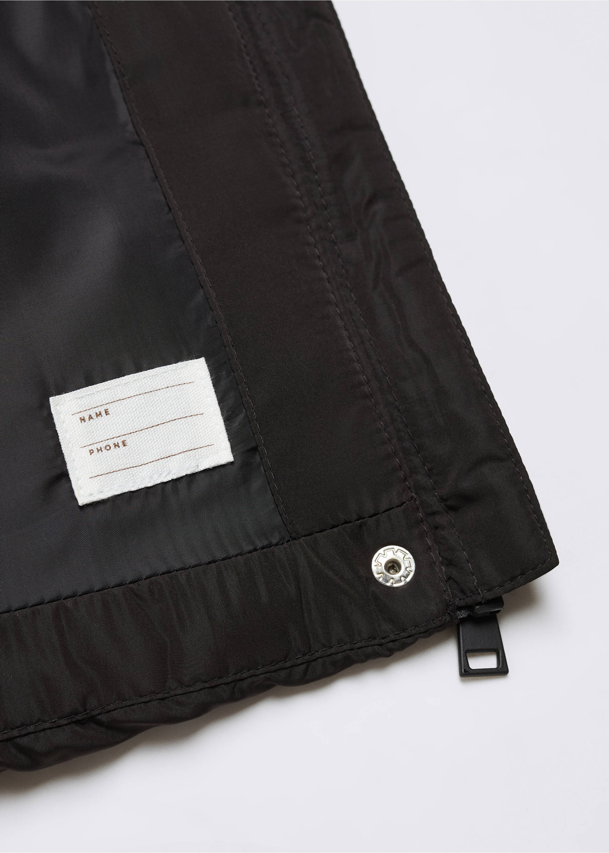 Gesteppter Daunenanorak - Detail des Artikels 8, Schwarz. Ref: 57017715-00.