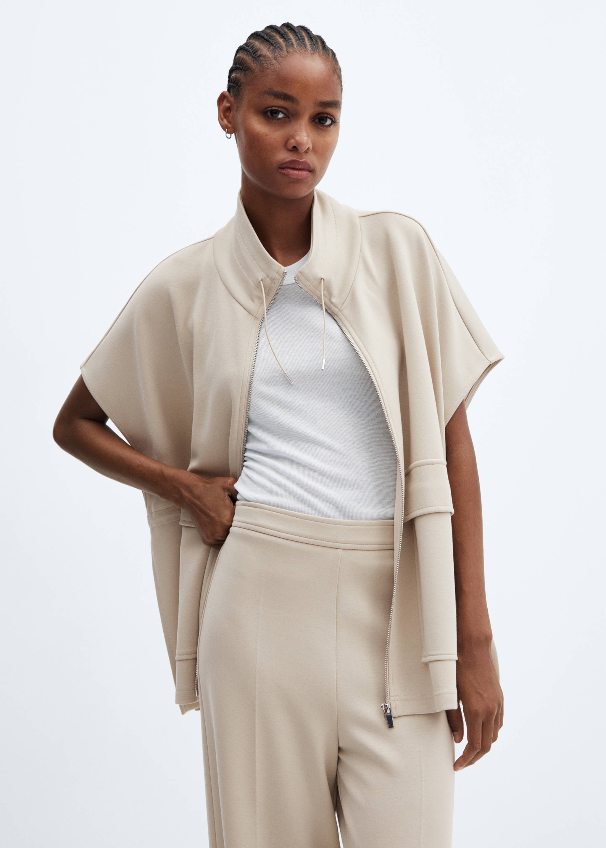 High-rise wide leg trousers - Details of the article 1