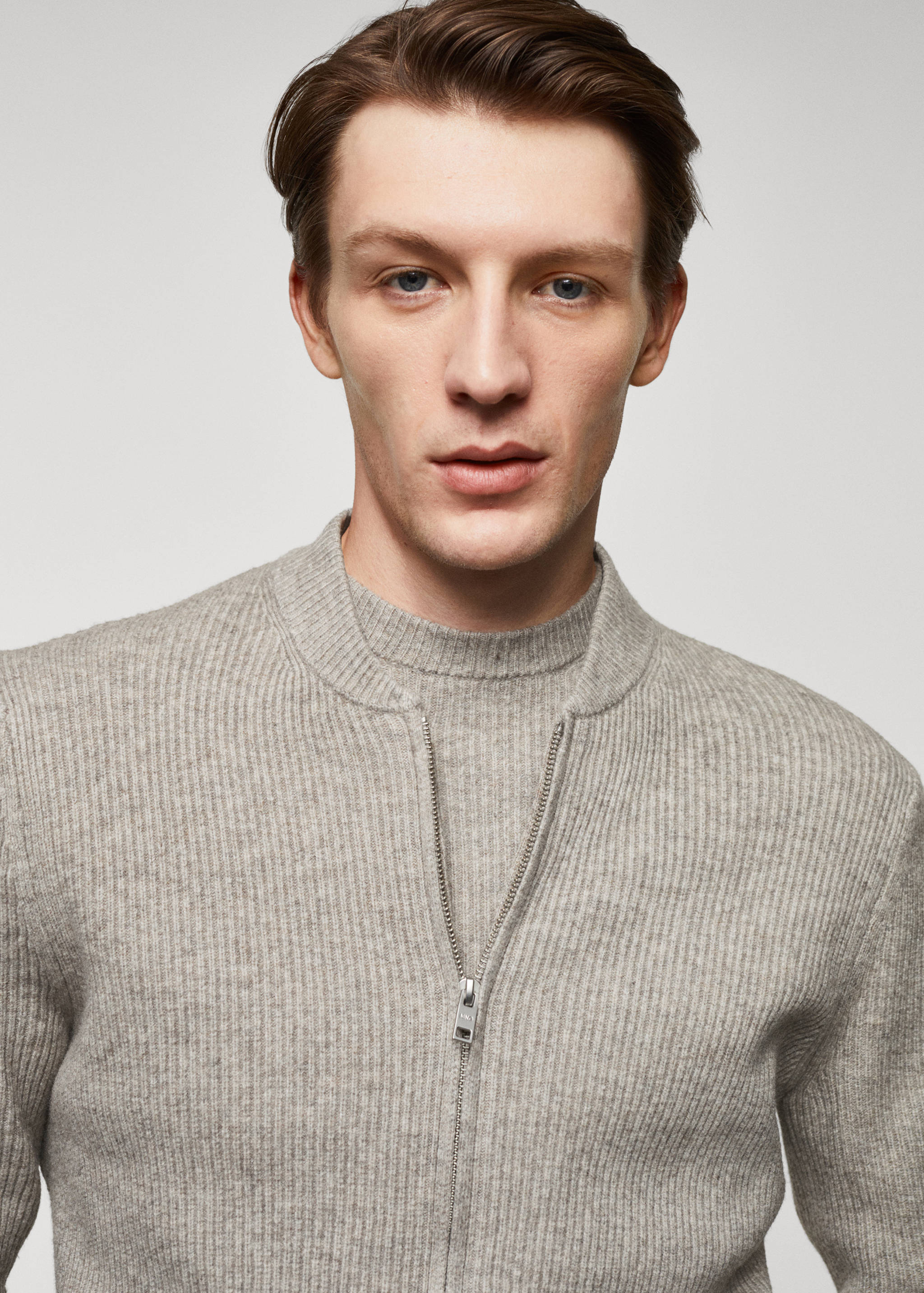 Gerippter Cardigan aus Wollgemisch - Detail des Artikels 1