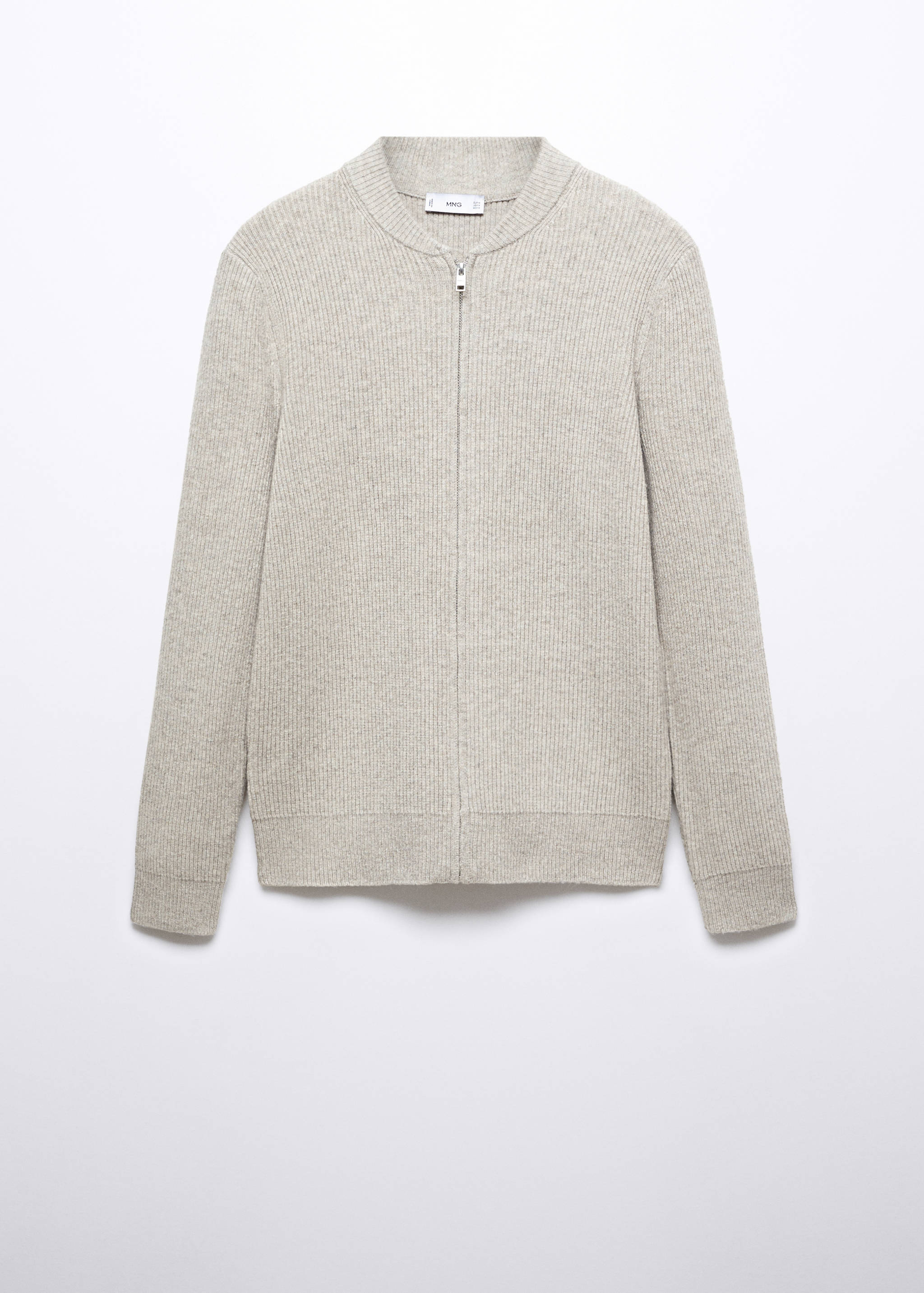 Gerippter Cardigan aus Wollgemisch - Artikel ohne Model