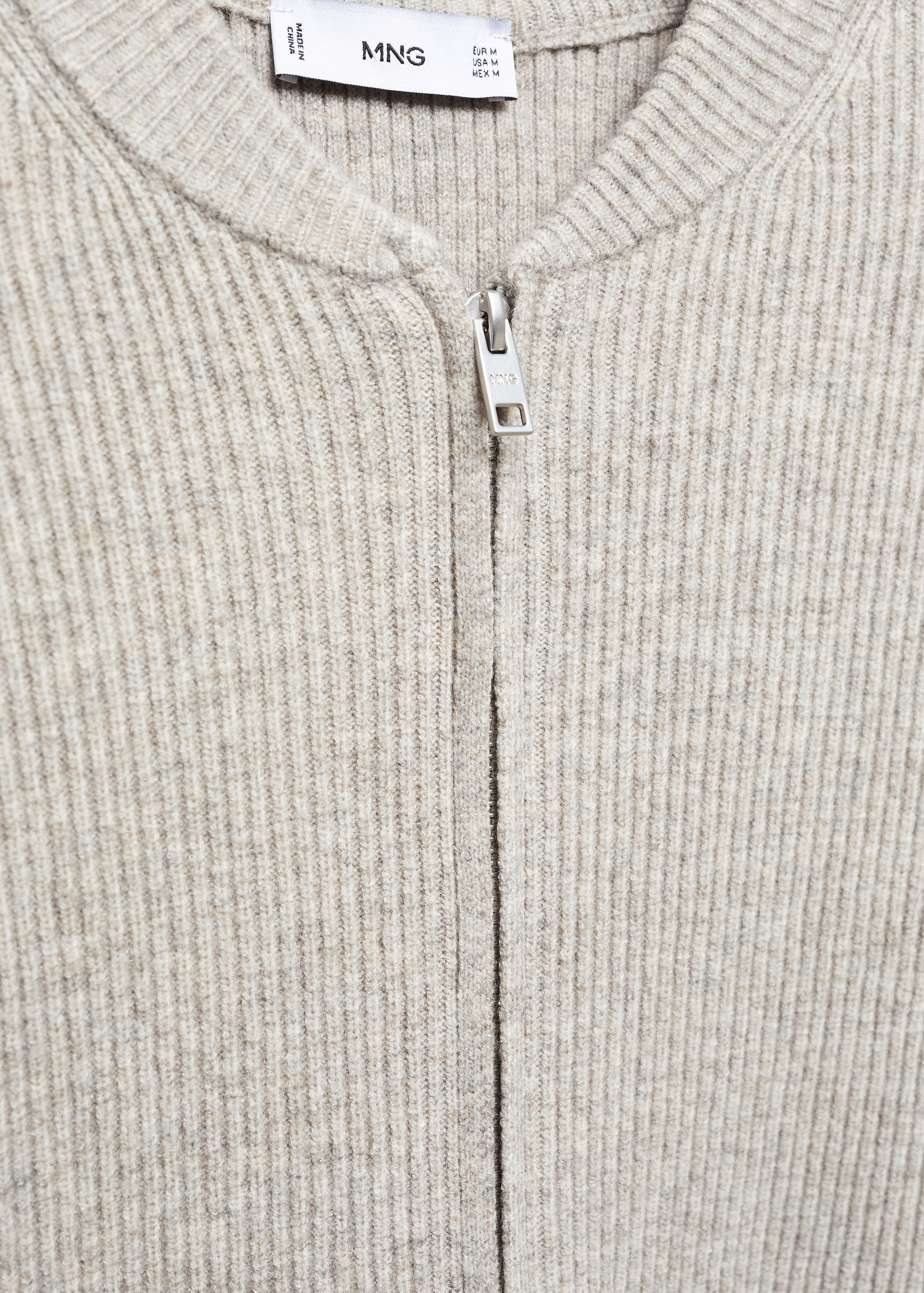 Gerippter Cardigan aus Wollgemisch - Detail des Artikels 8