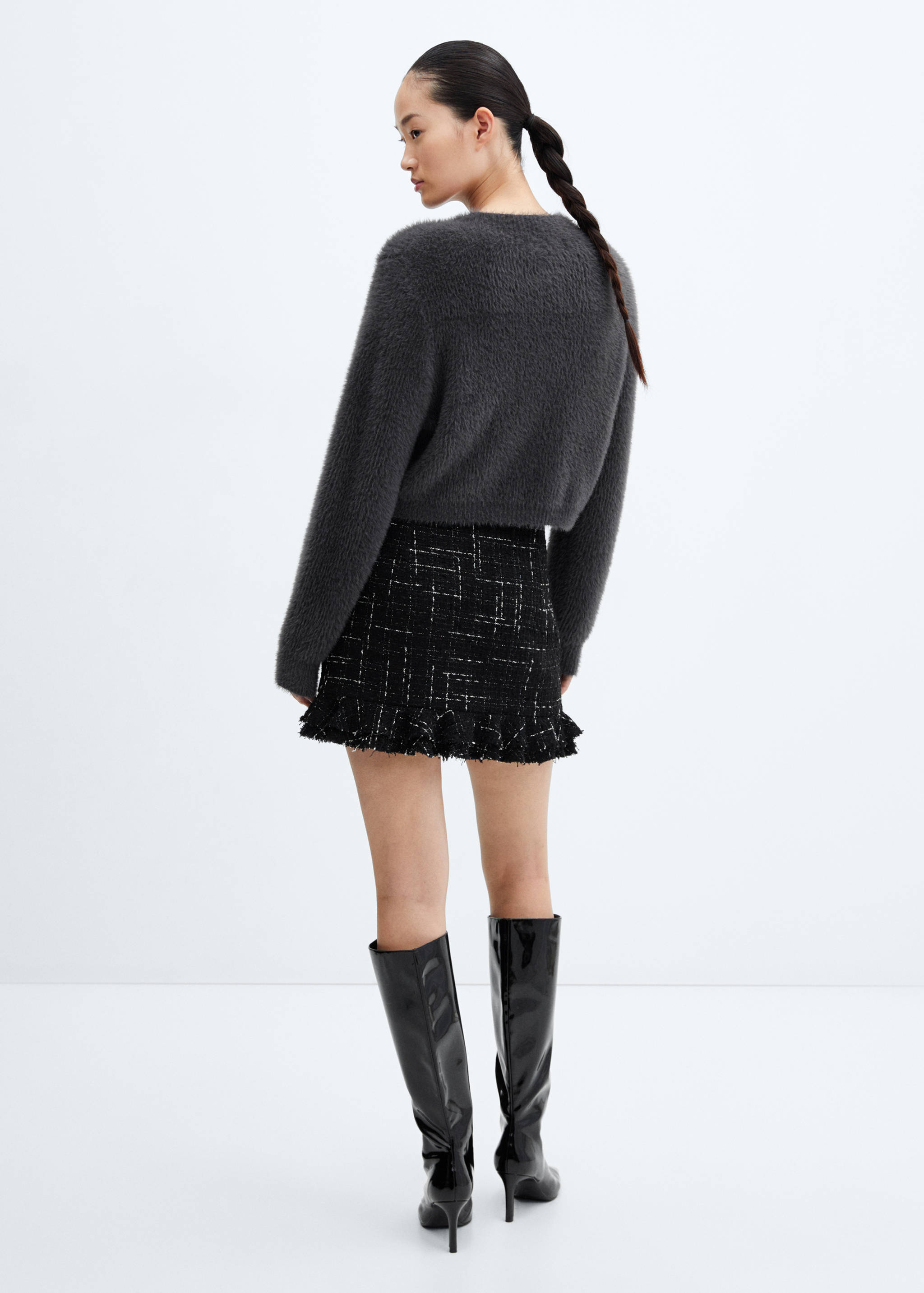 Jersey punto efecto pelo - Reverso del artículo