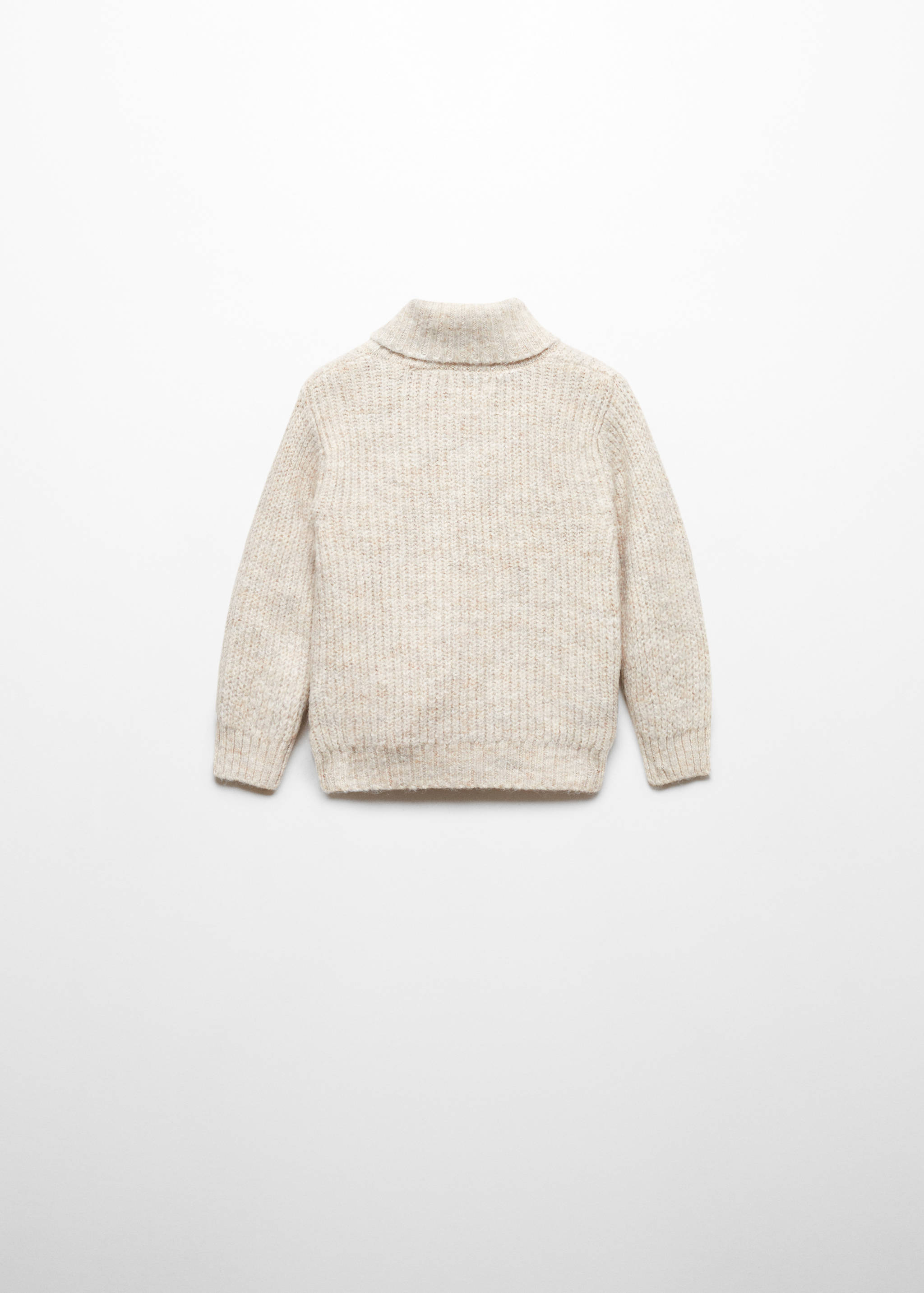 Knit cotton sweater - Reverse of the article