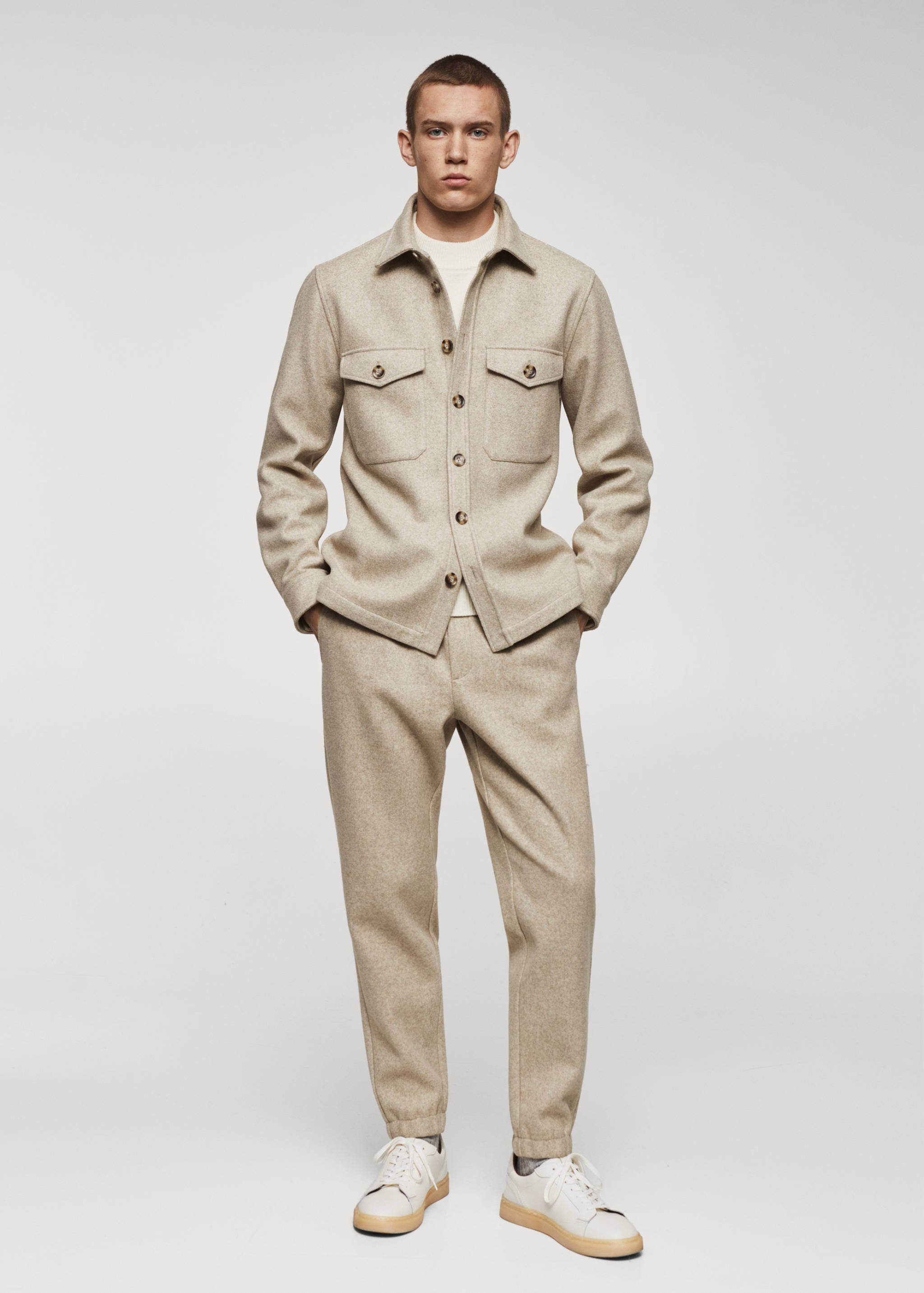 Sobrecamisa franel·la butxaques - Pla general