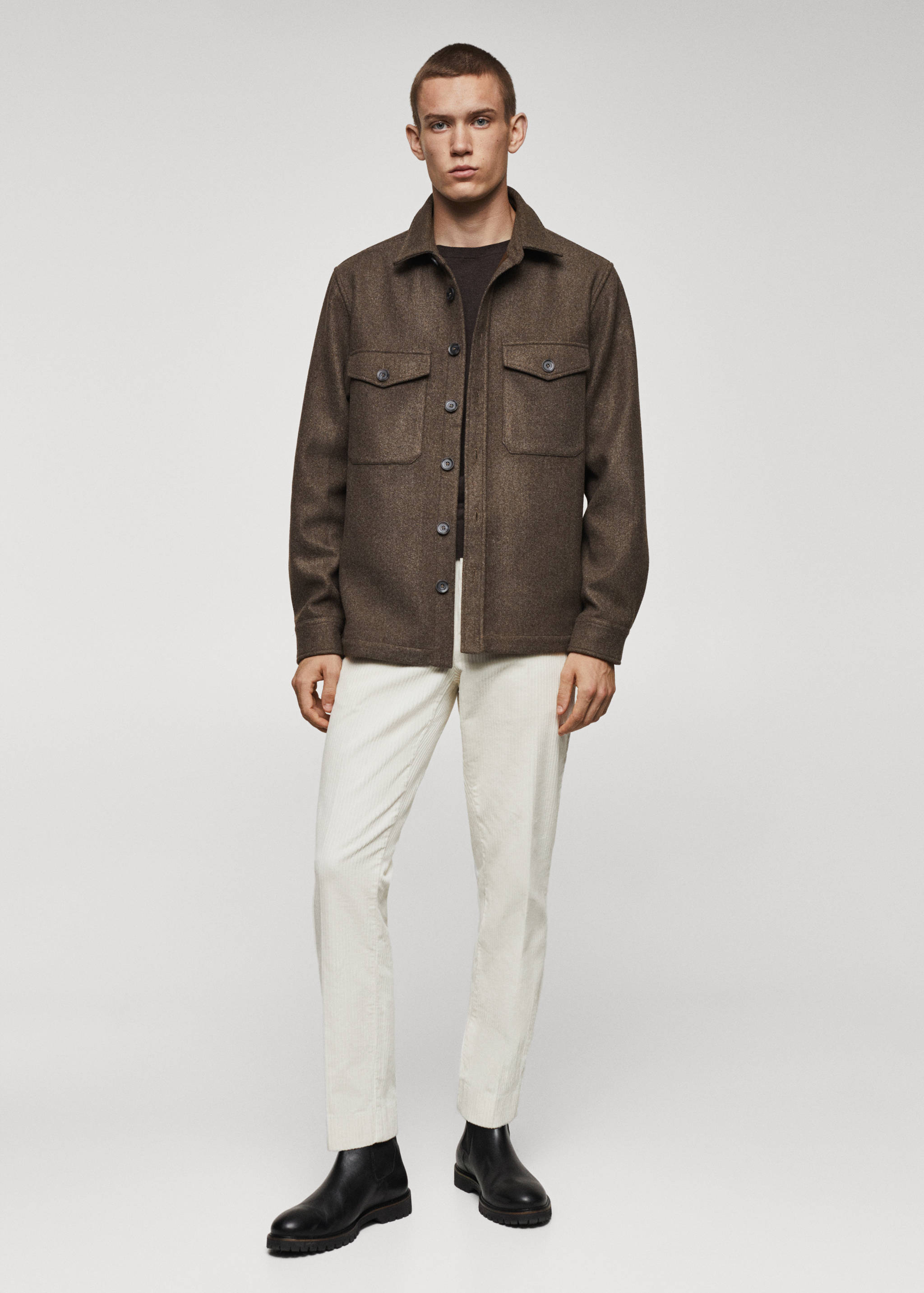 Sobrecamisa franel·la butxaques - Pla general