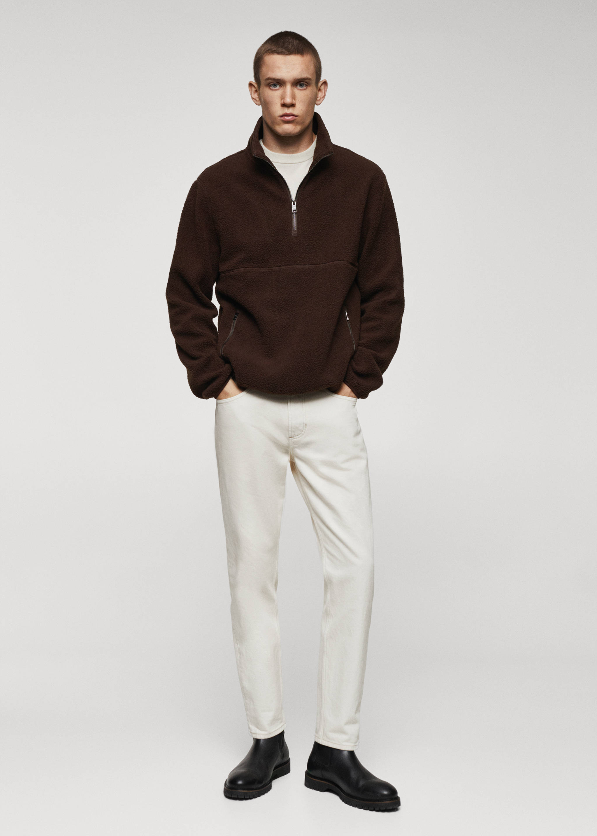 Dessuadora polar coll cremallera - Pla general