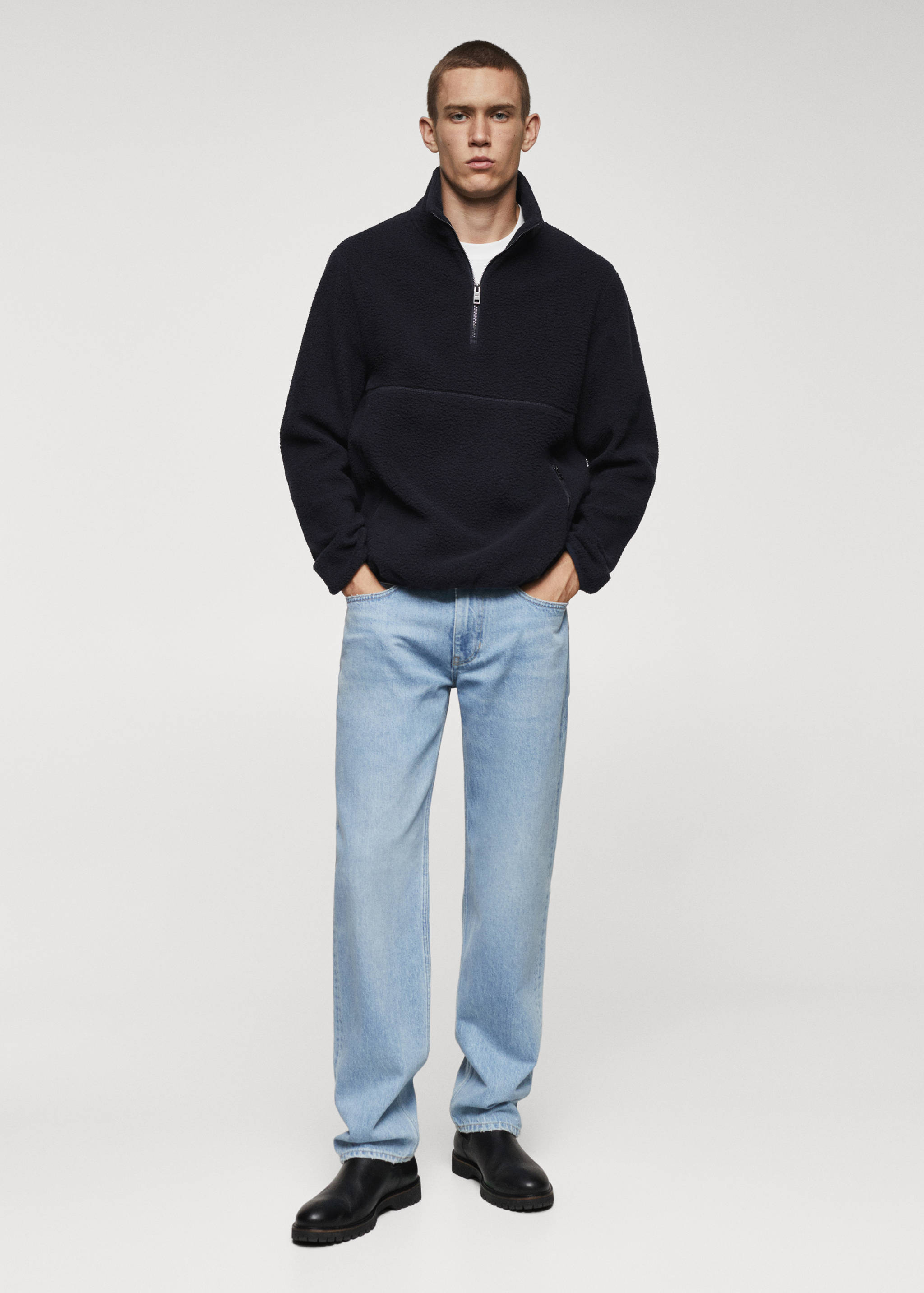 Dessuadora polar coll cremallera - Pla general