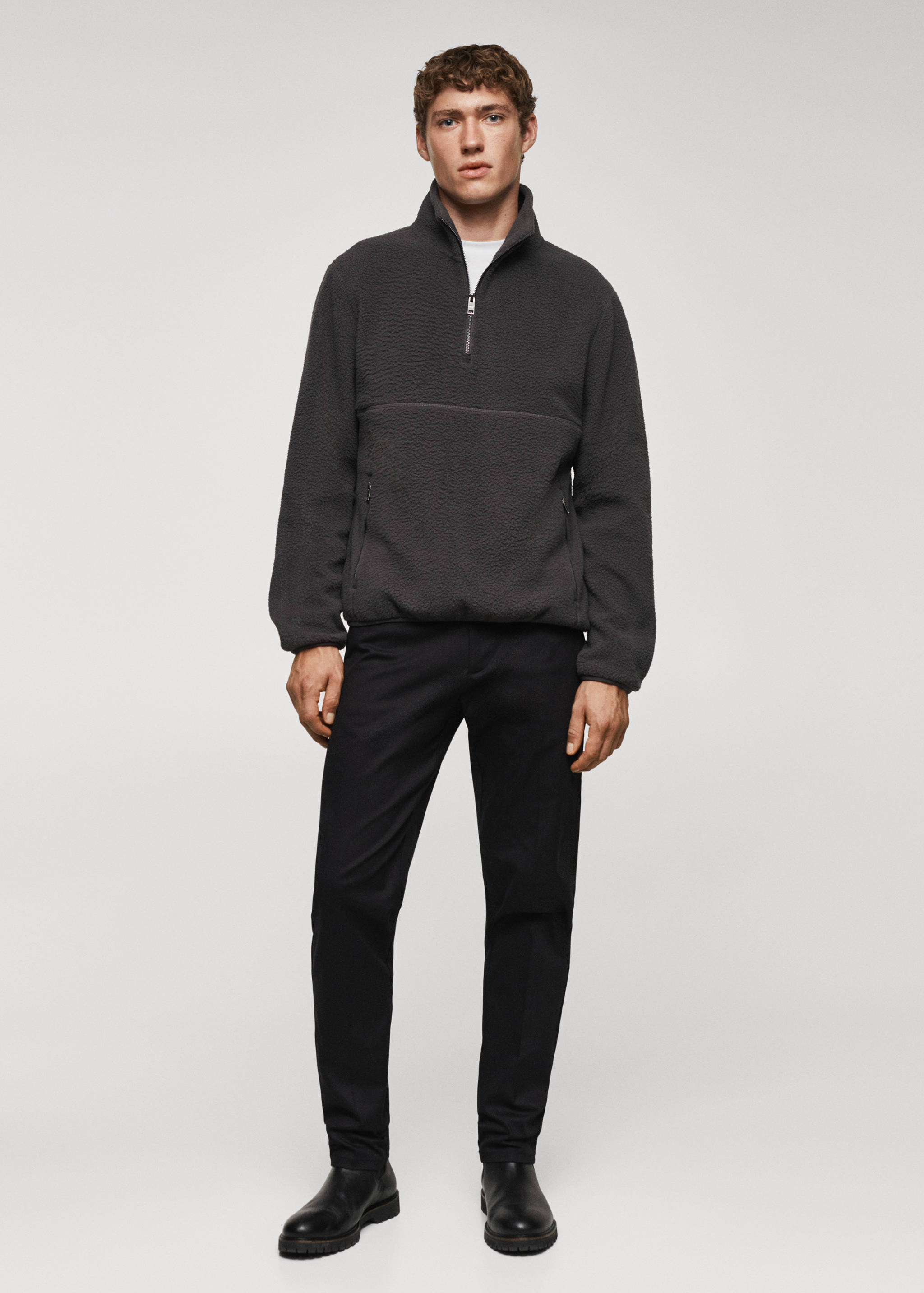 Dessuadora polar coll cremallera - Pla general